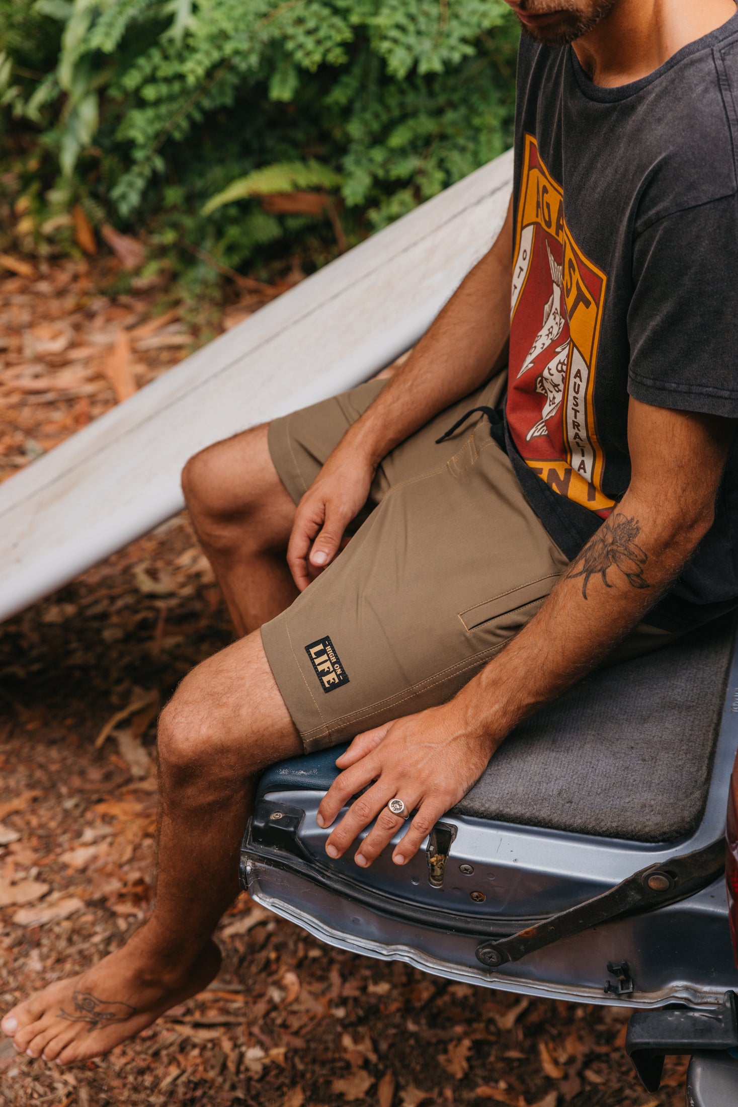 Highlife - Washed Green Boardshorts