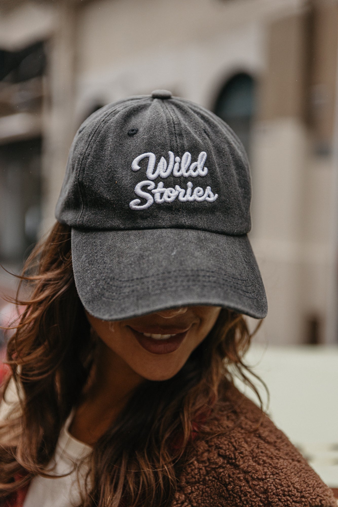 Wild Stories - Washed Black Baseball Cap