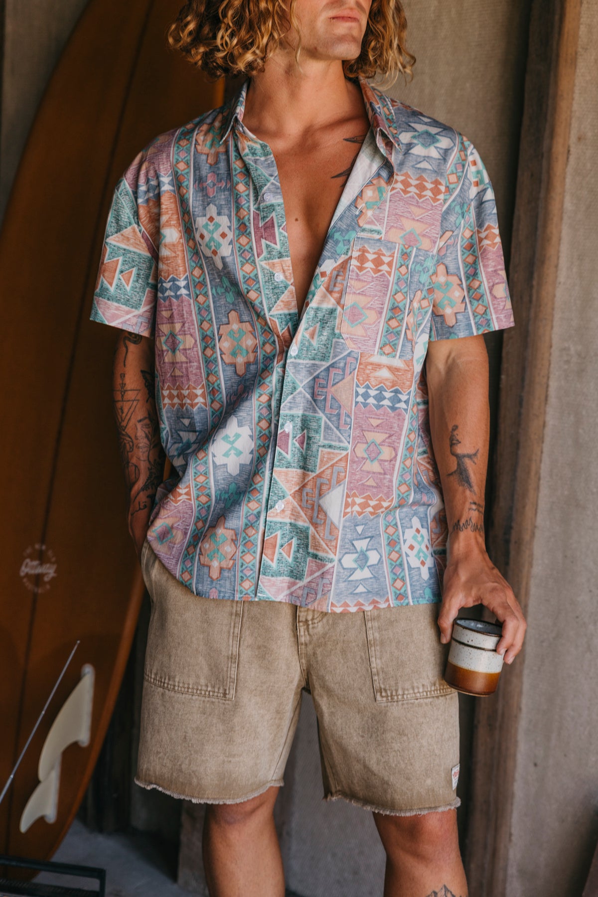 Morrison - Pattern Print Short Sleeve Shirt