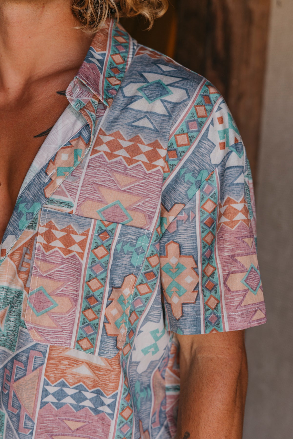 Morrison - Pattern Print Short Sleeve Shirt