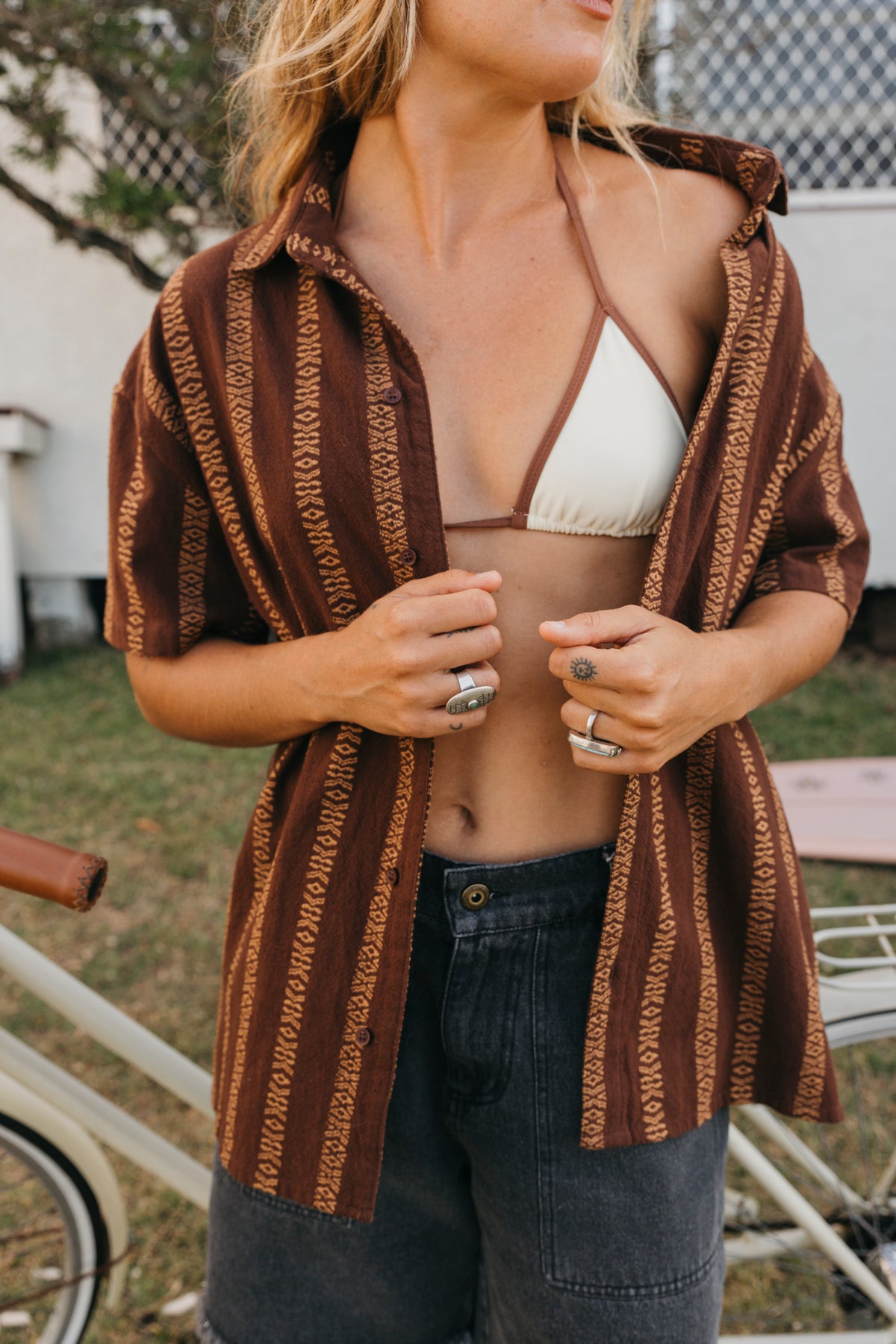 Sundown - Brown Short Sleeve Unisex Shirt