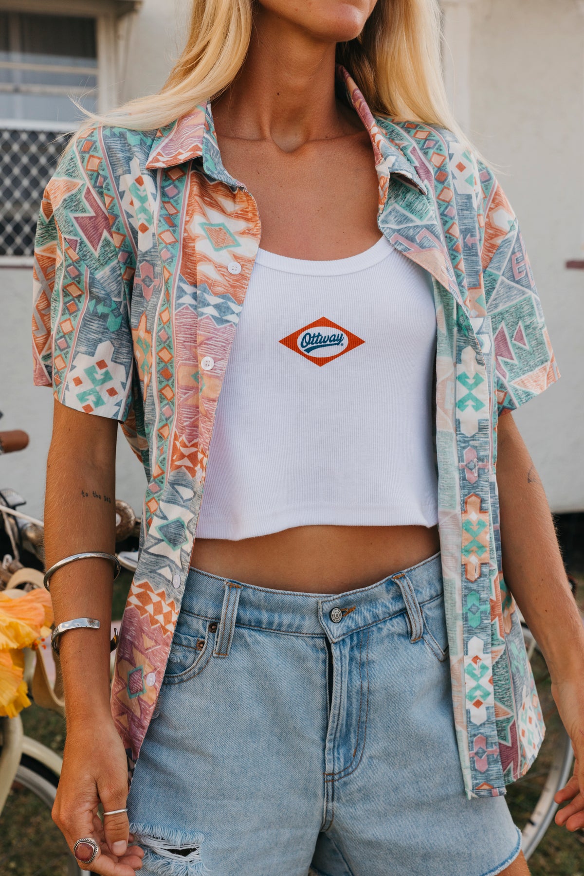 Morrison - Pattern Print Short Sleeve Unisex Shirt