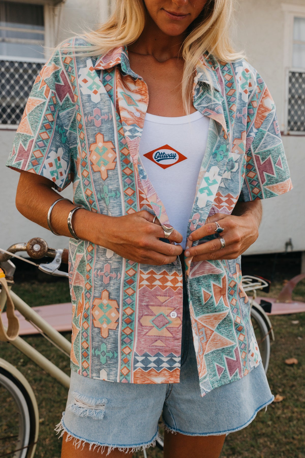 Morrison - Pattern Print Short Sleeve Unisex Shirt