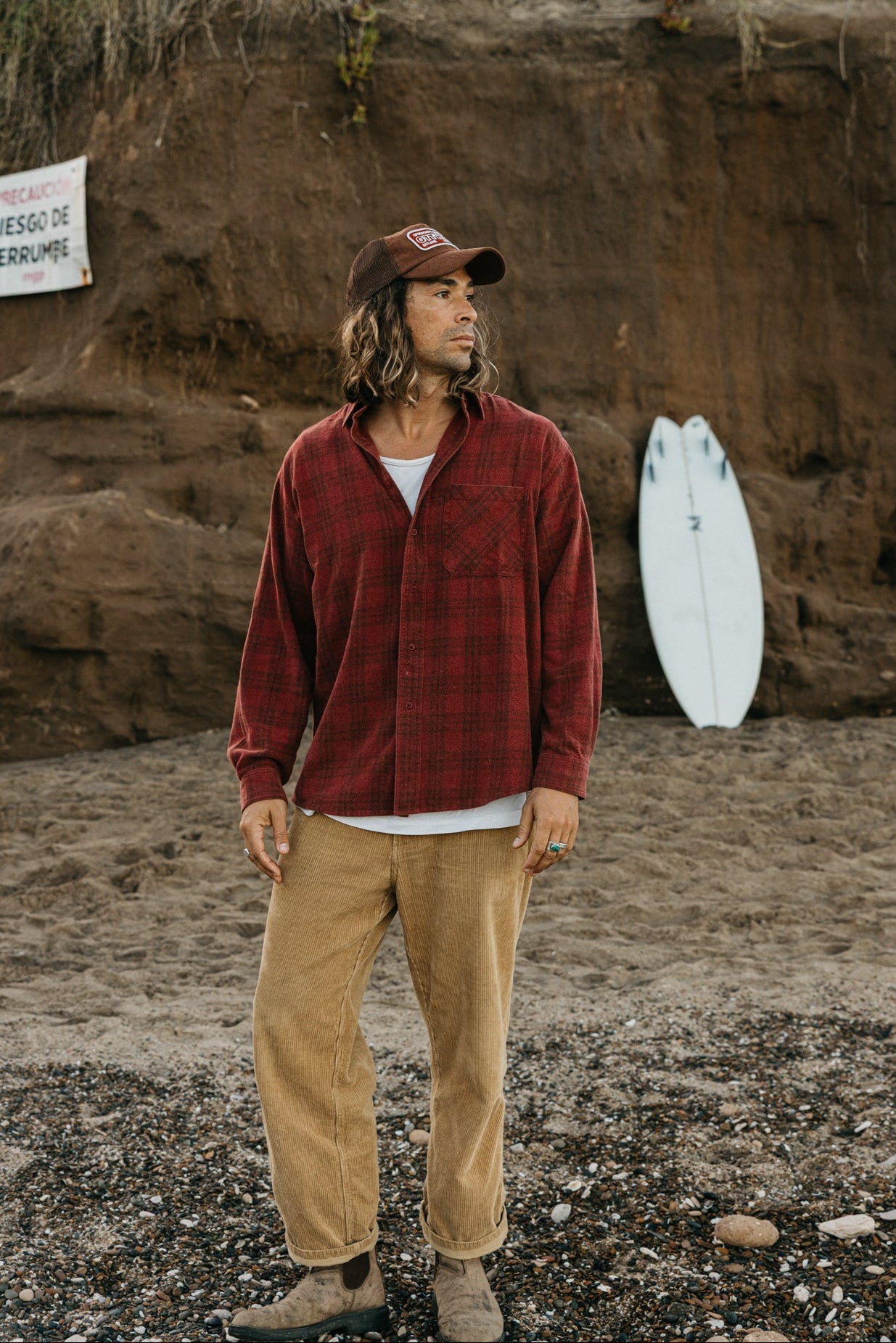 Stanley Plaid Shirt - Burgundy