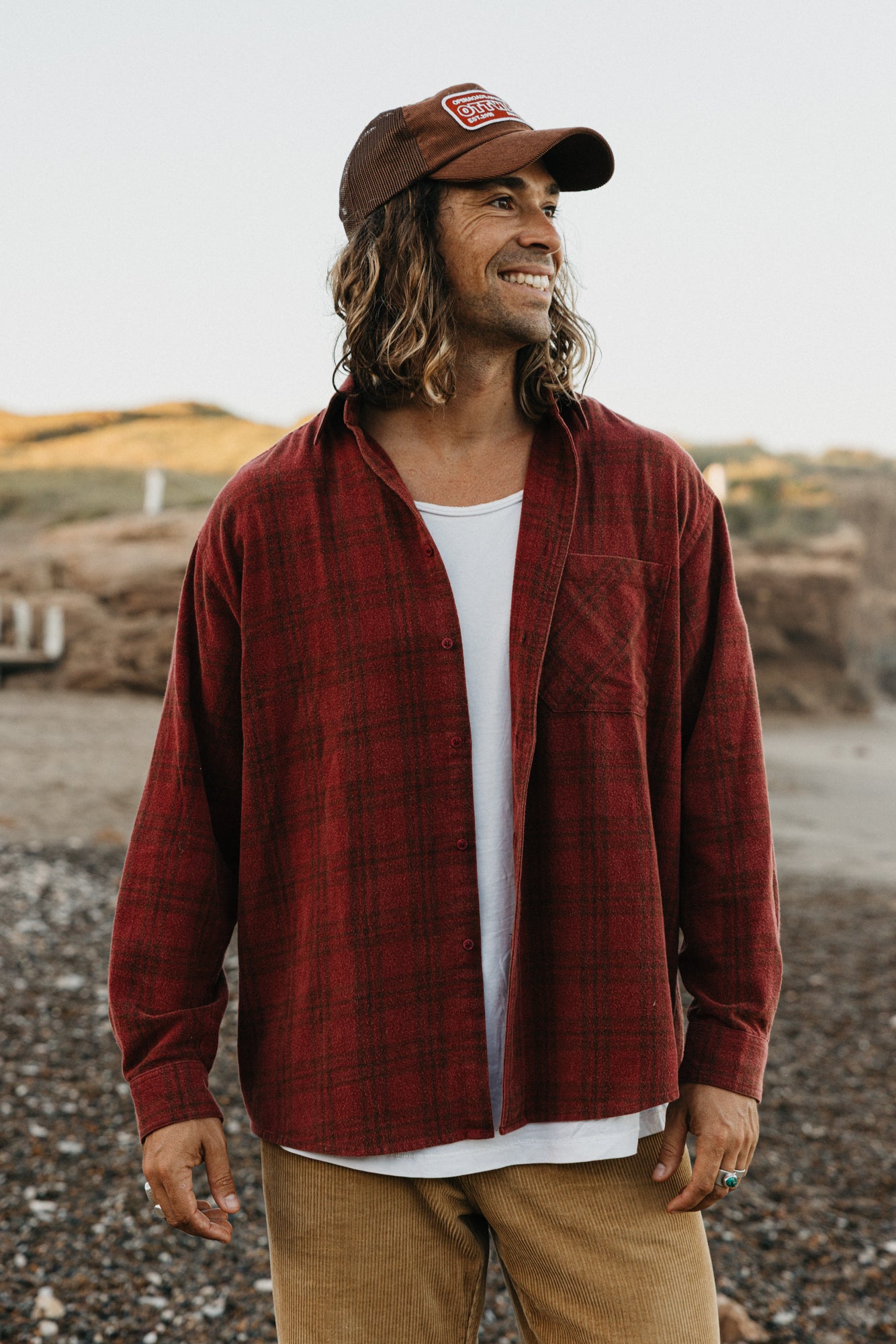 Stanley Plaid Shirt - Burgundy