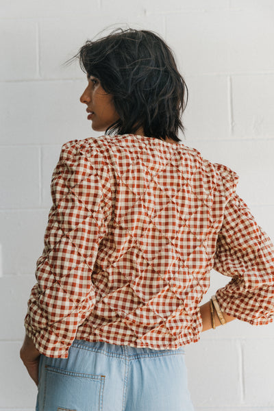 Poppy - Red Checked Blouse