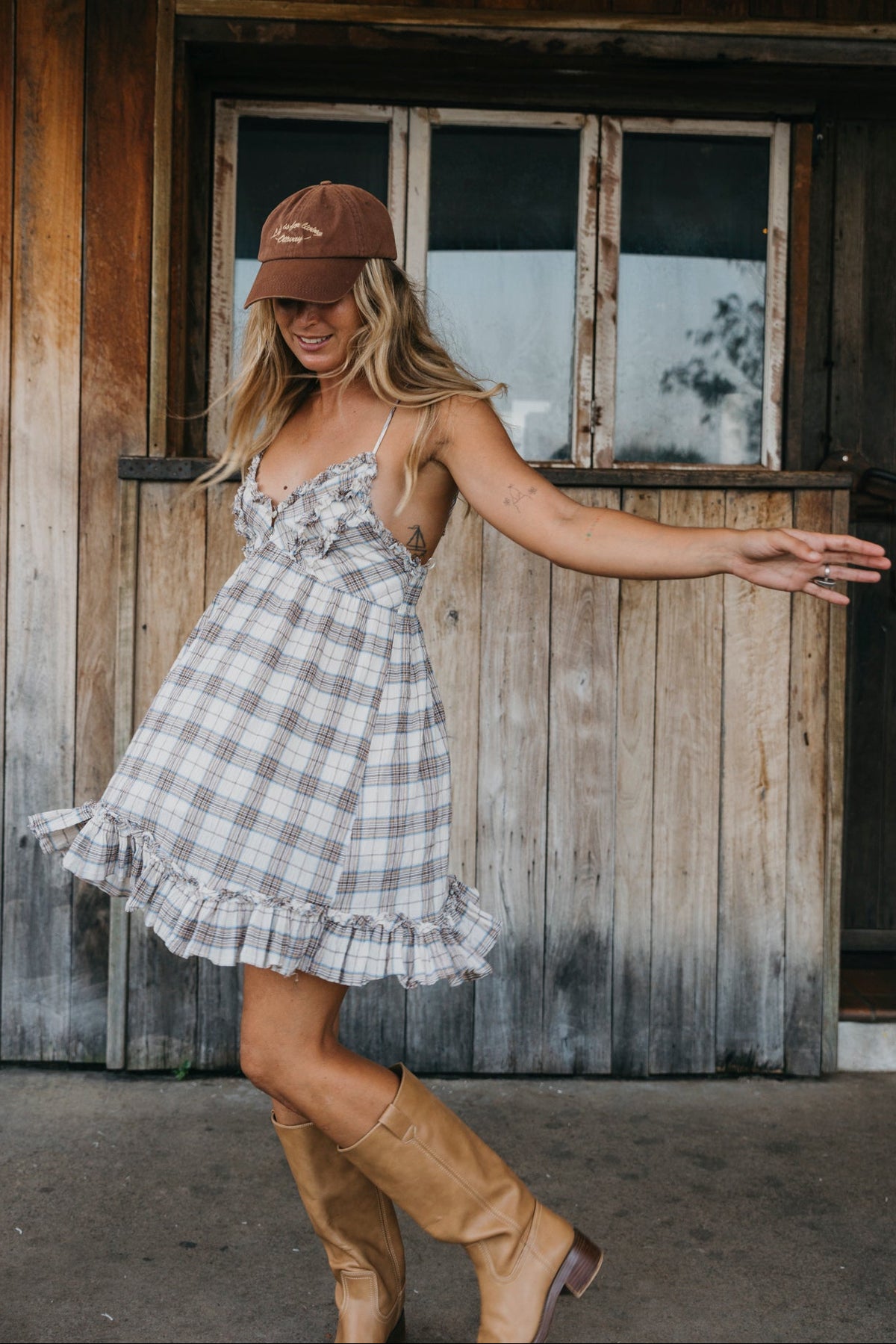 Josie - Checked Mini Dress