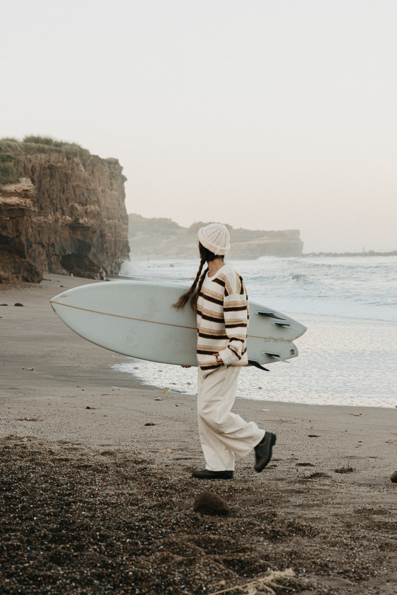 Sundance Striped Knit Unisex - Cream