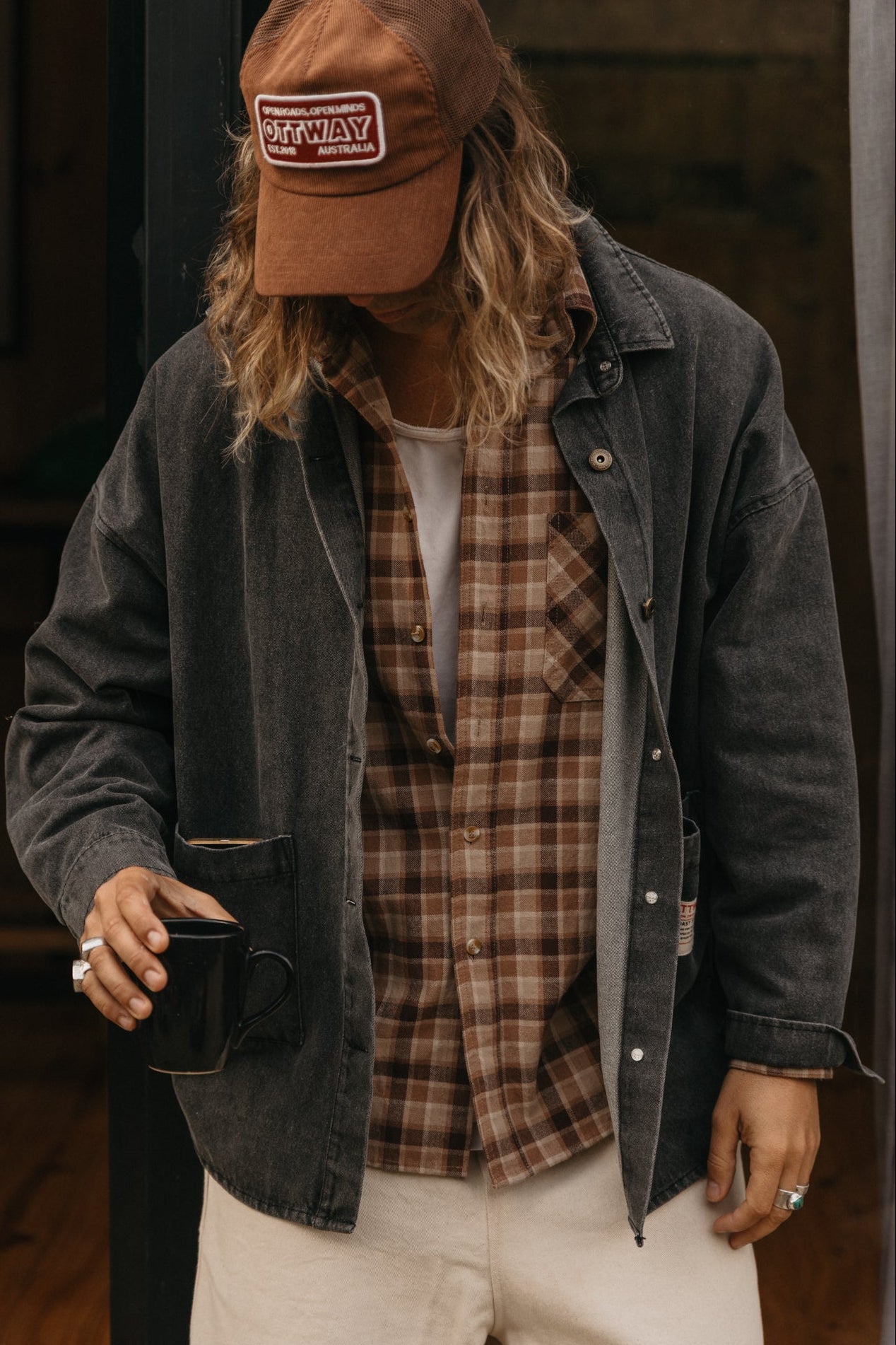 Carter Light Denim Jacket - Washed Black