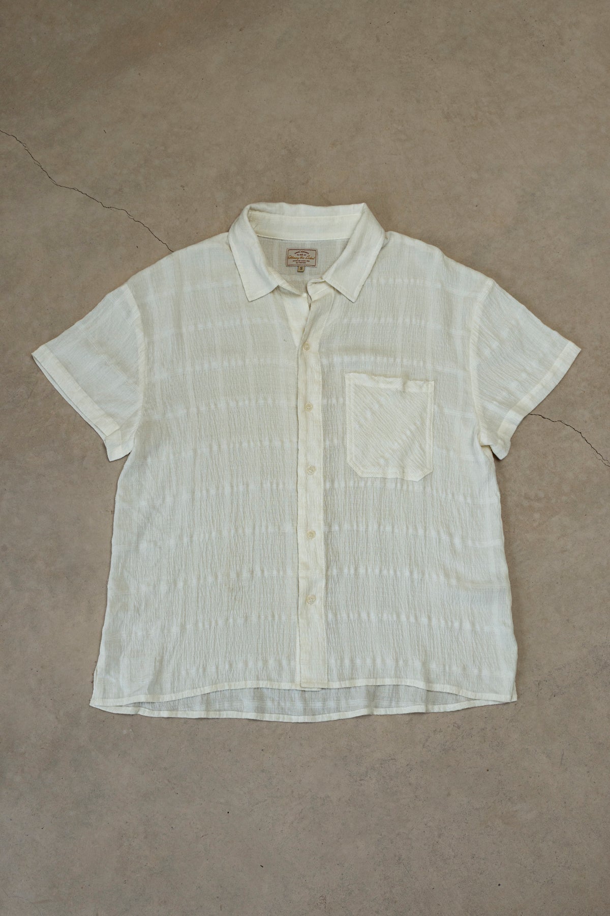 Seabreeze - White Plaid Short Sleeve Unisex Shirt