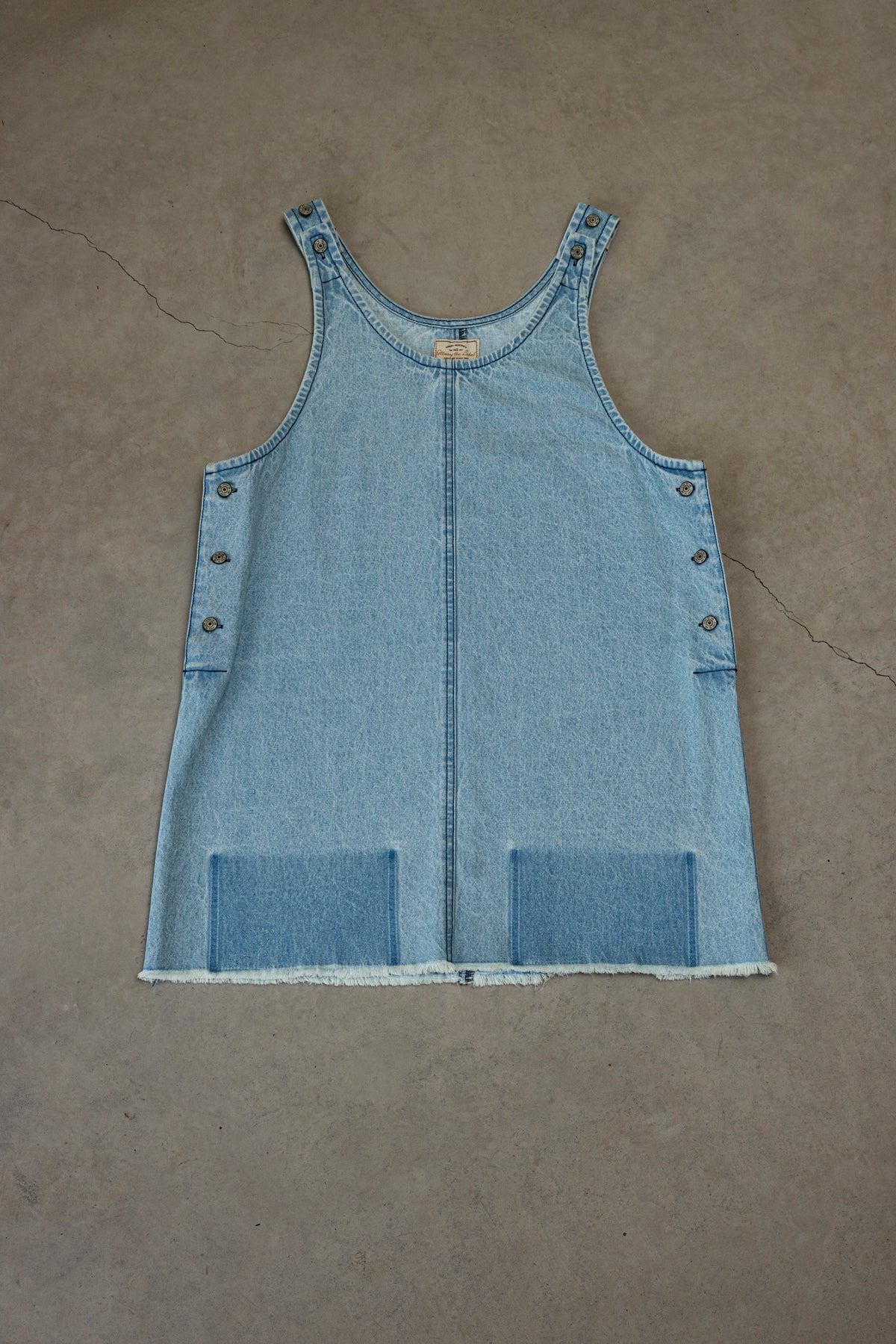 Ahornbraunes besticktes Maxikleid