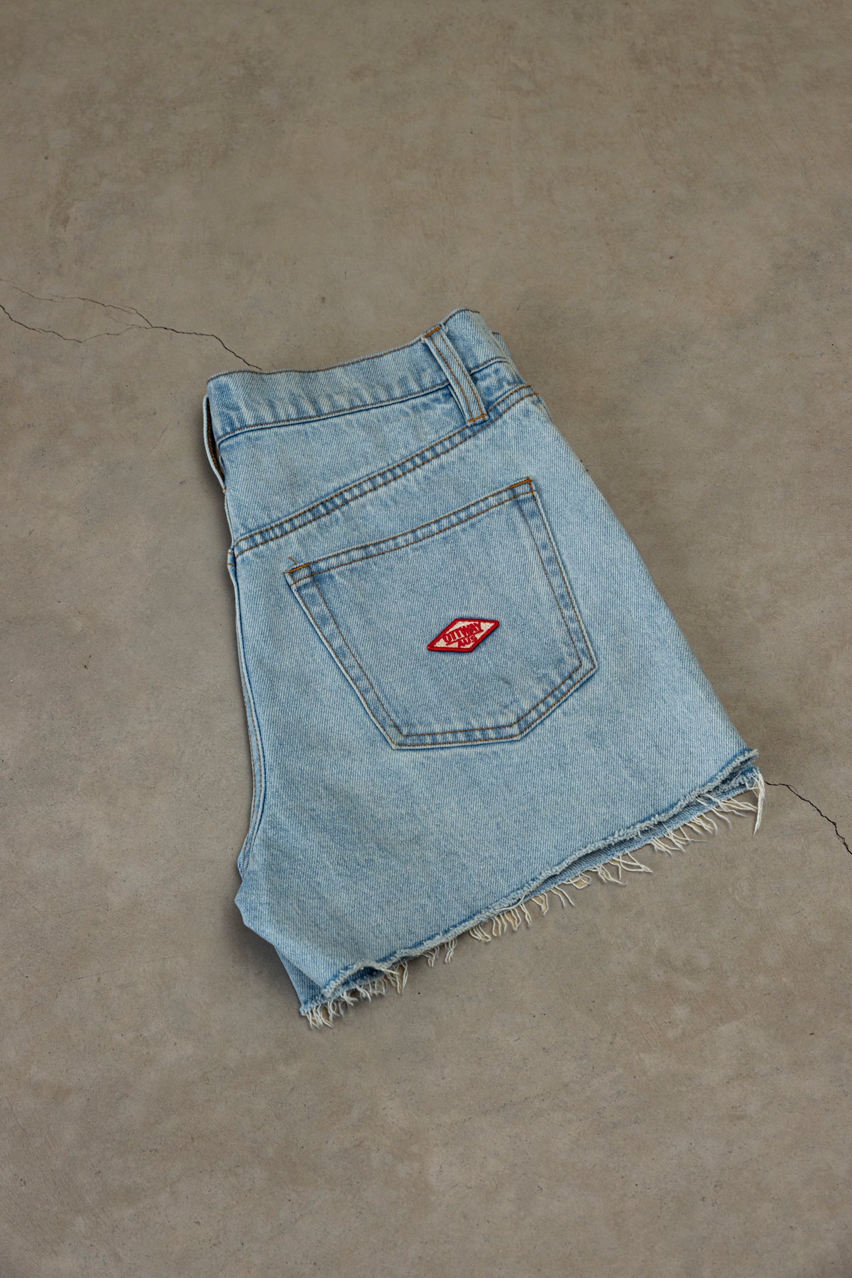 Country Club High-Waist Denim Shorts