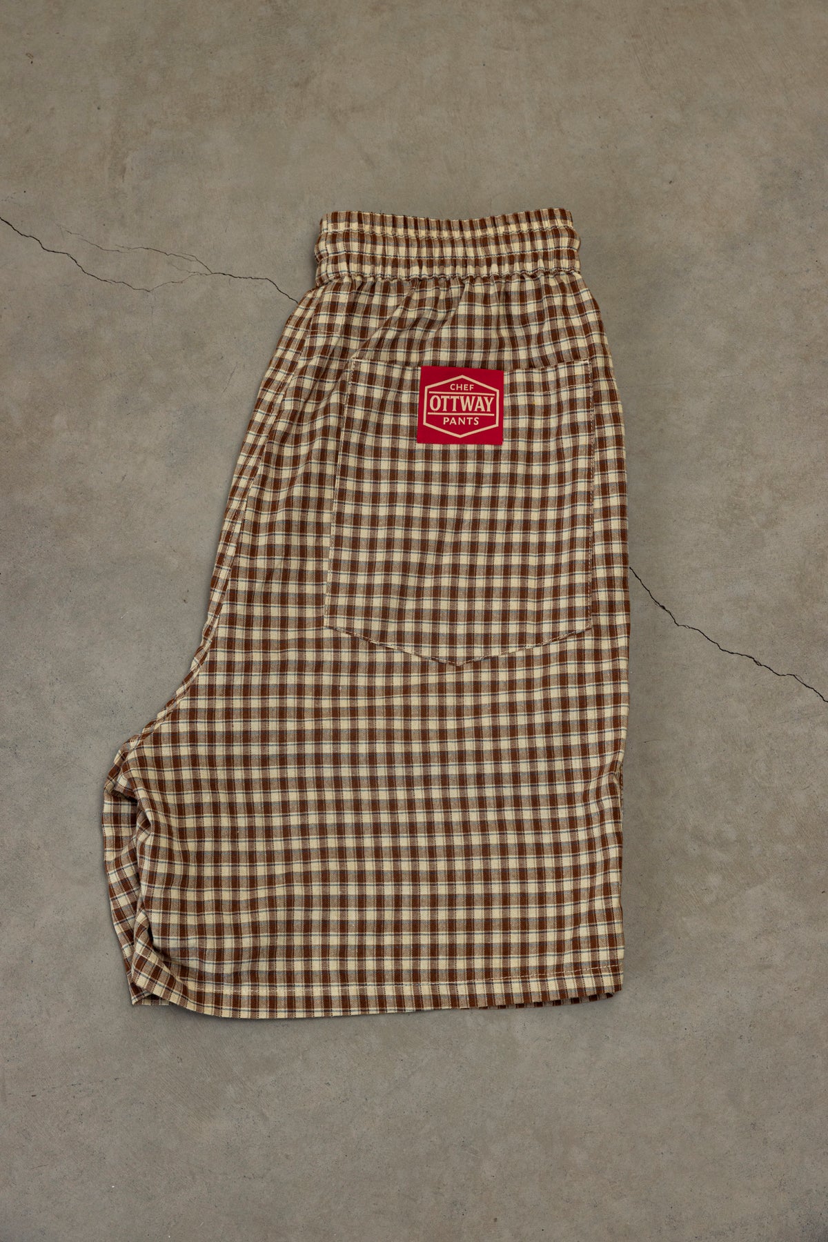 Willow – Shorts mit Karomuster in Senfgelb