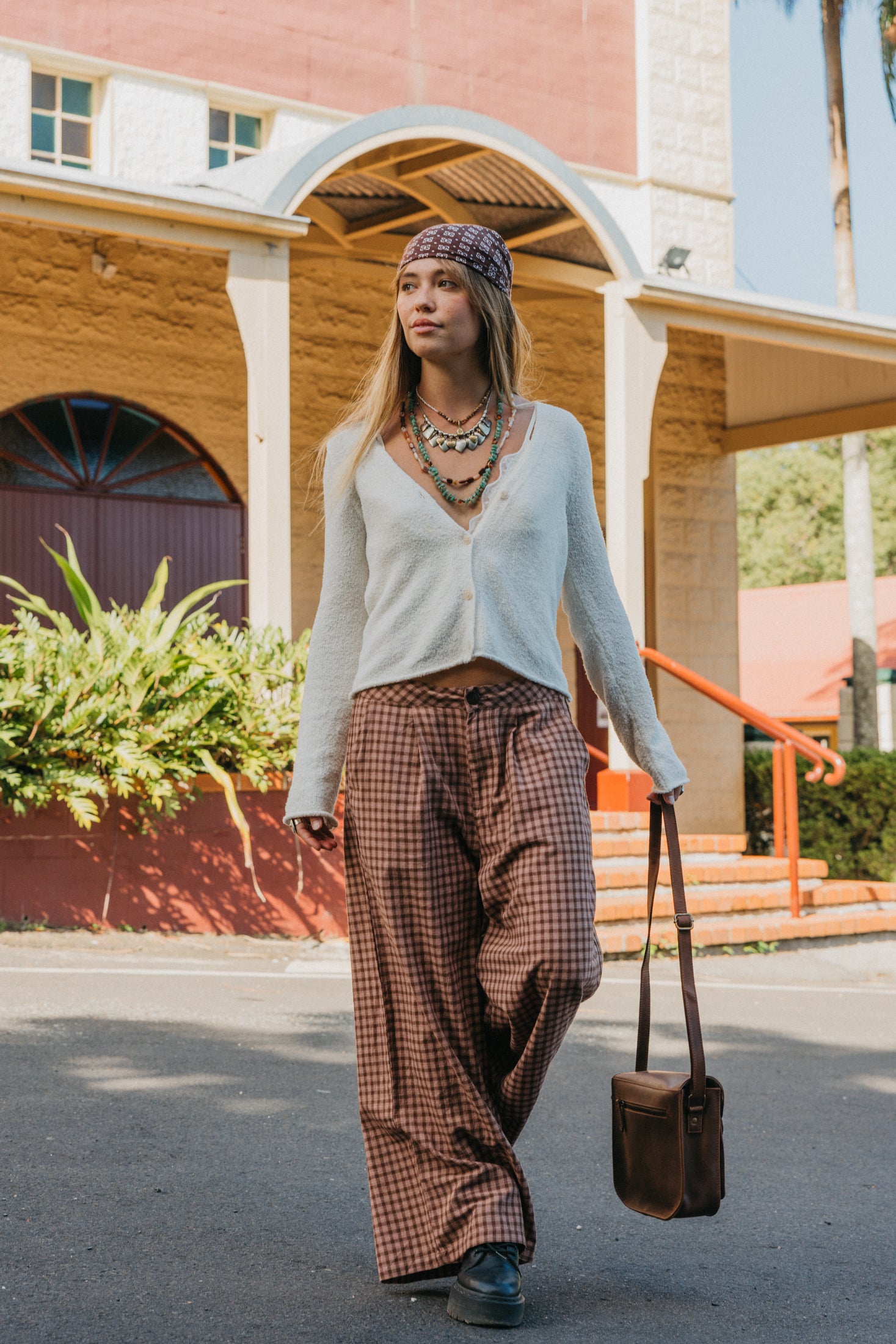 Mia - White Textured Rib Knit Cardigan