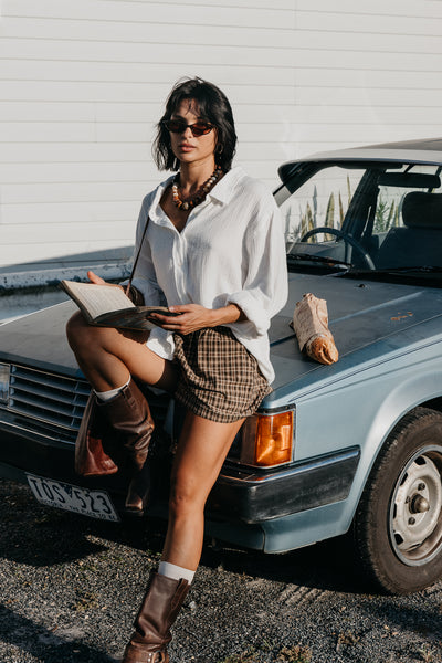 Zephyr Unisex Long Sleeve Shirt - White