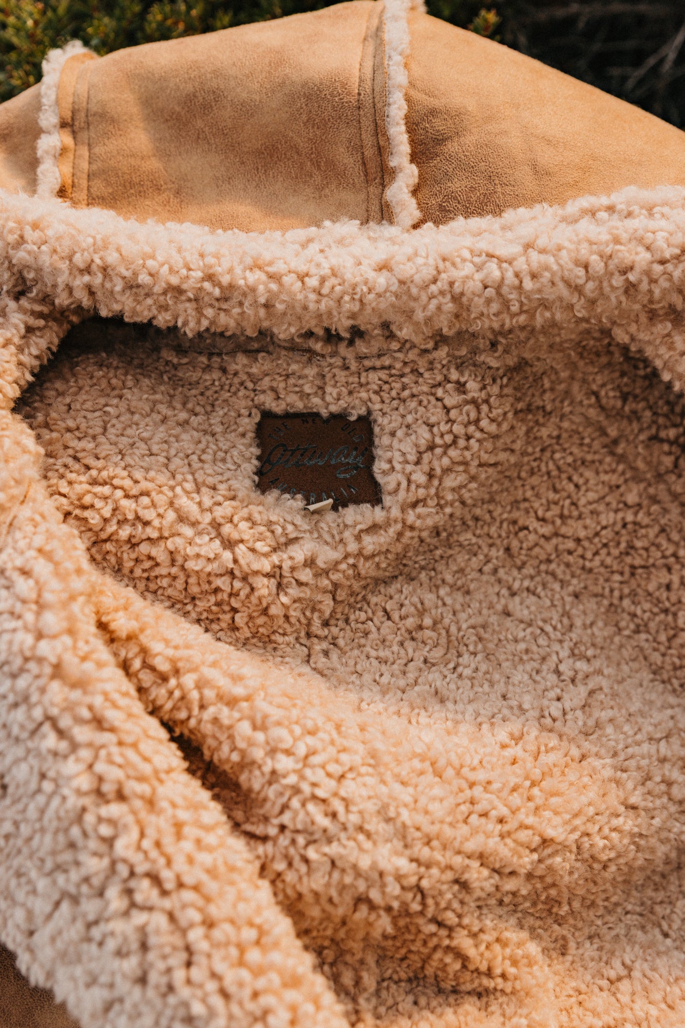 Wildway Sherpa Suede Jacket Unisex - Light Brown