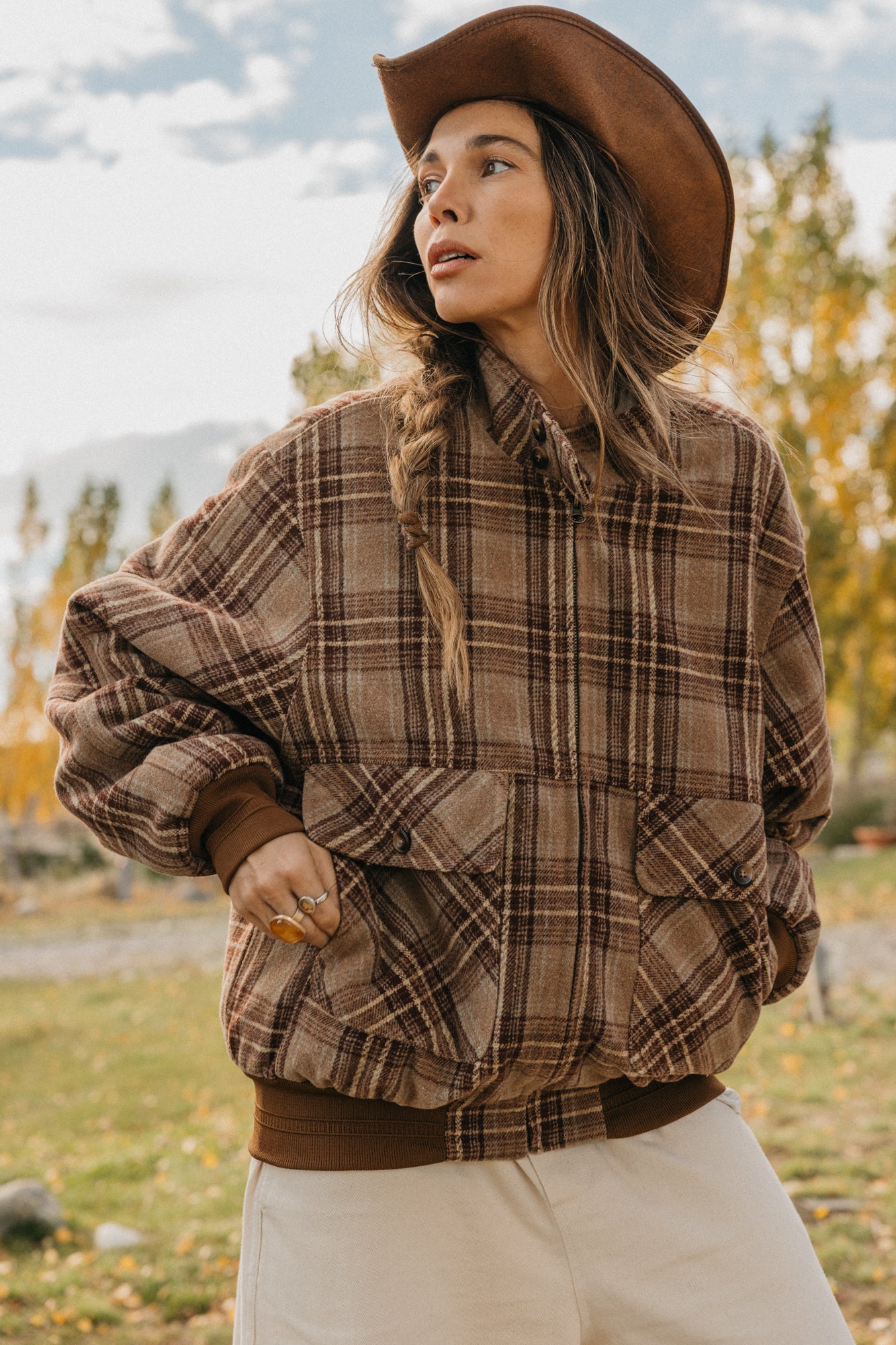 Highland Sherpa Plaid Unisex Jacket