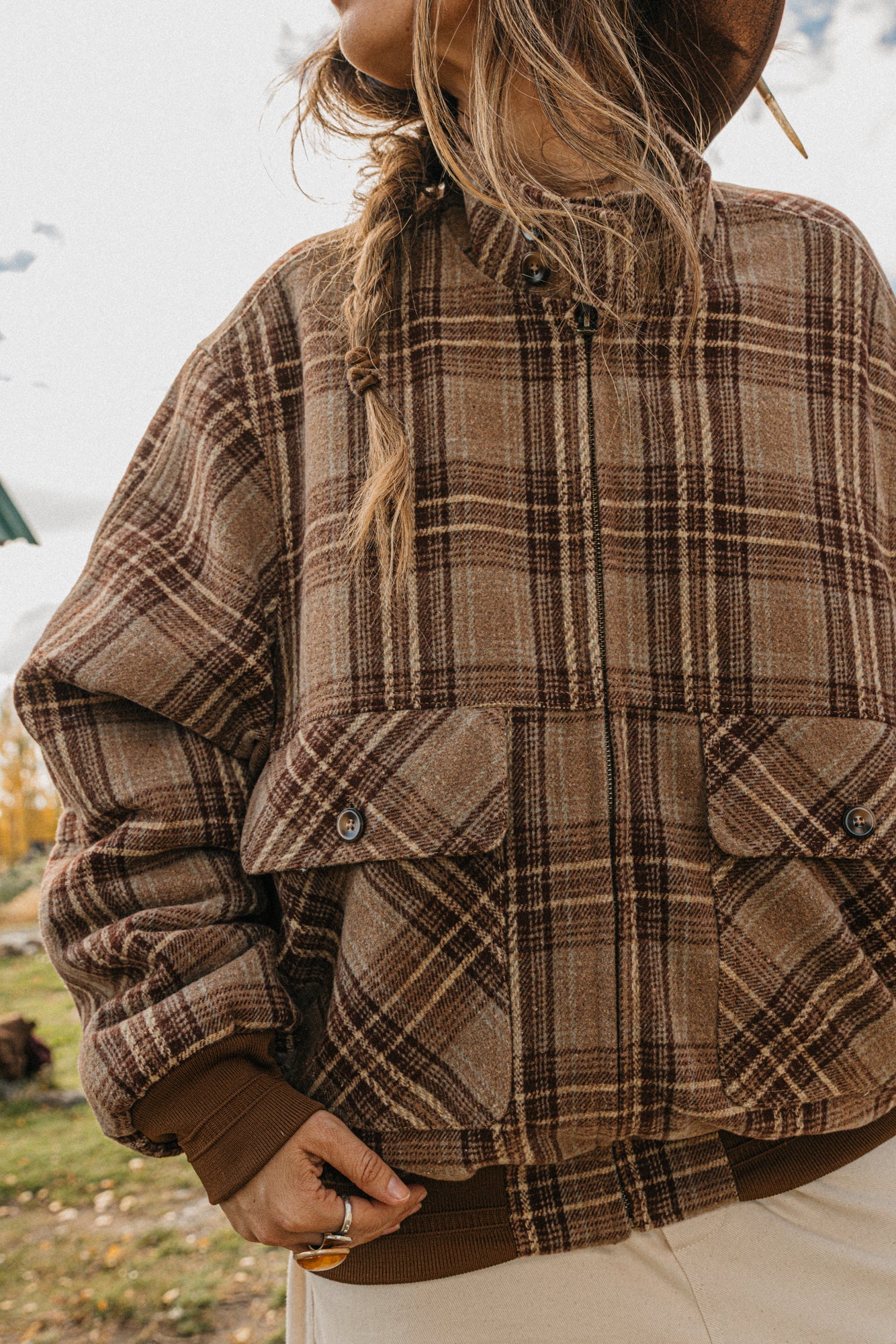 Highland Sherpa Plaid Unisex Jacket