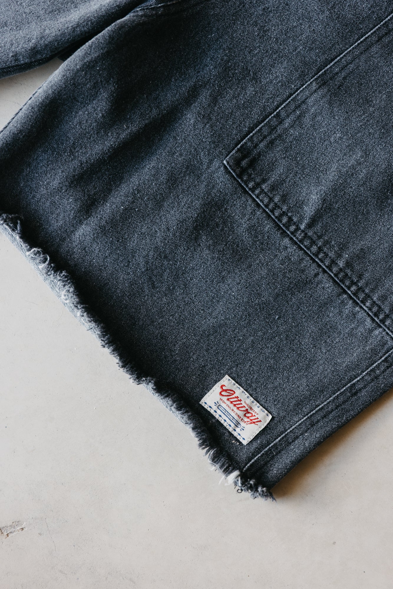 Overland Unisex Shorts - Washed Black Denim