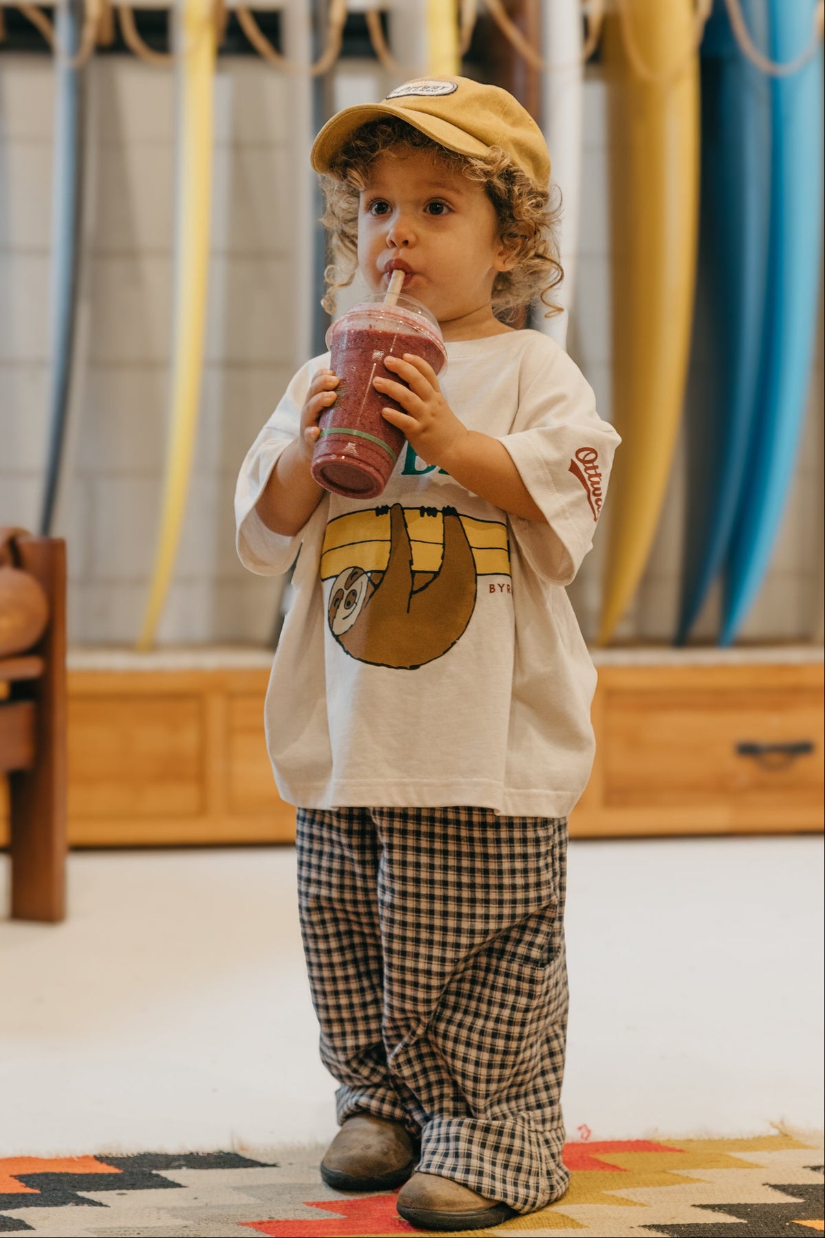 Surf Break Off-White T-Shirt - Kids
