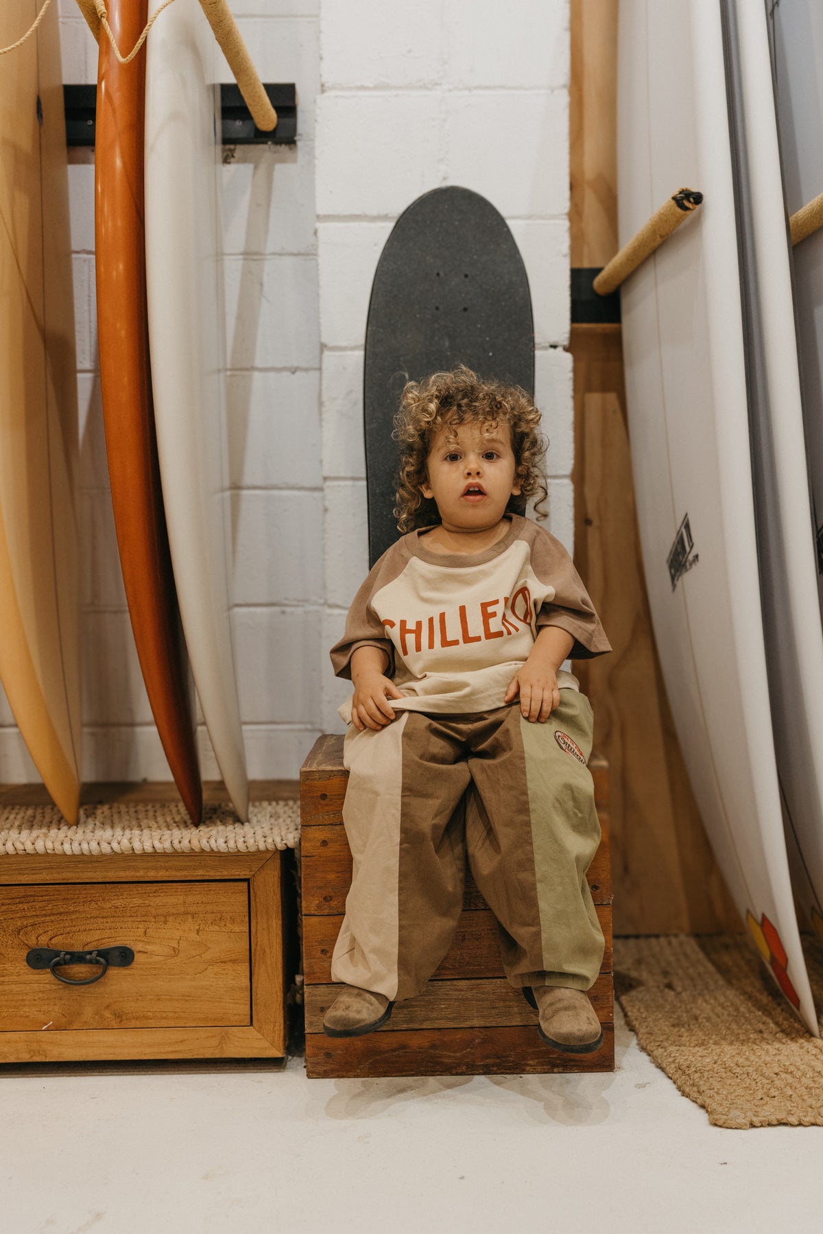 OTTWAY's® Strukturierte Baggy Jeans - Kinder