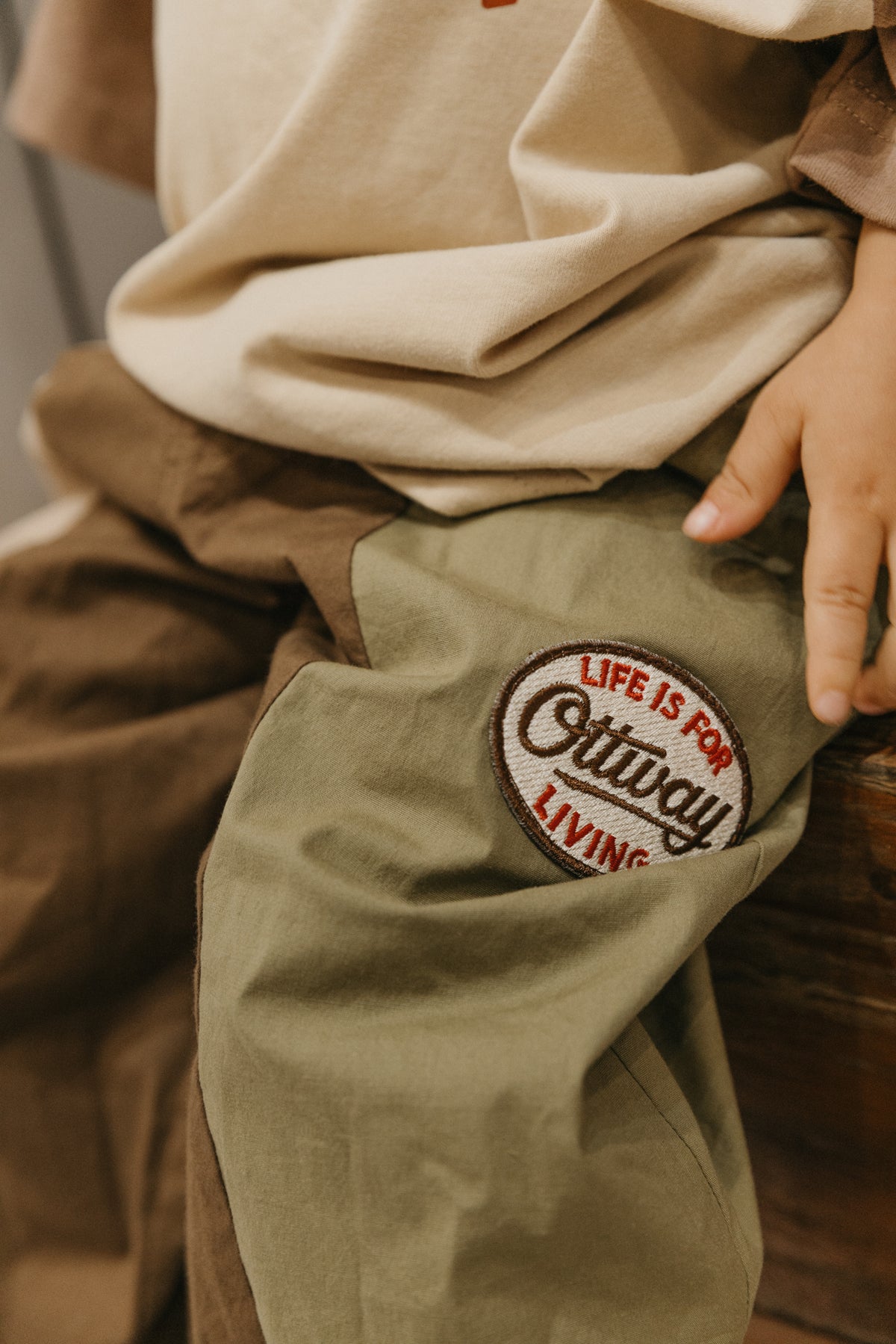 OTTWAY's® Strukturierte Baggy Jeans - Kinder