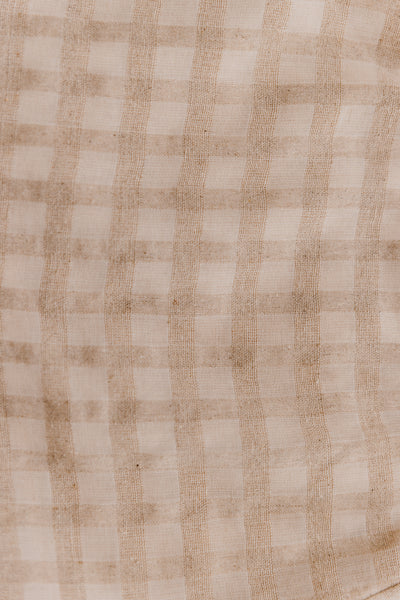 Lana Checkered Beige Vest