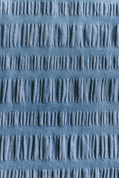 Skye - Denim Textured Midi Skirt