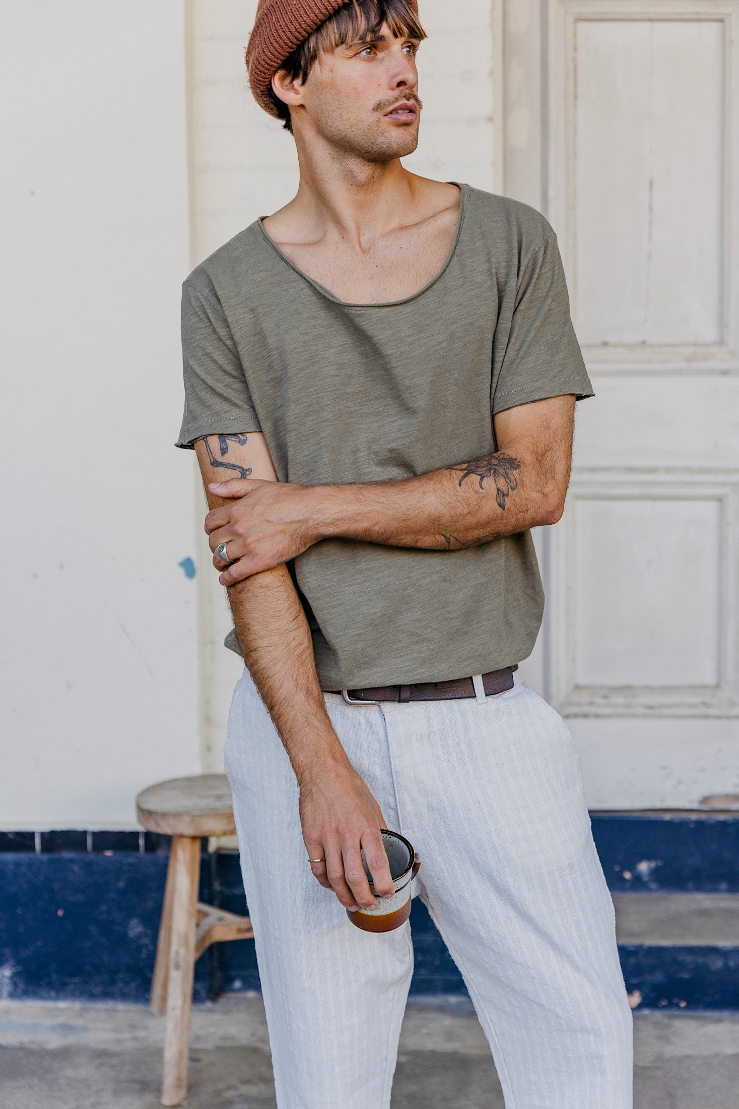 Organic T-Shirt - Washed Green