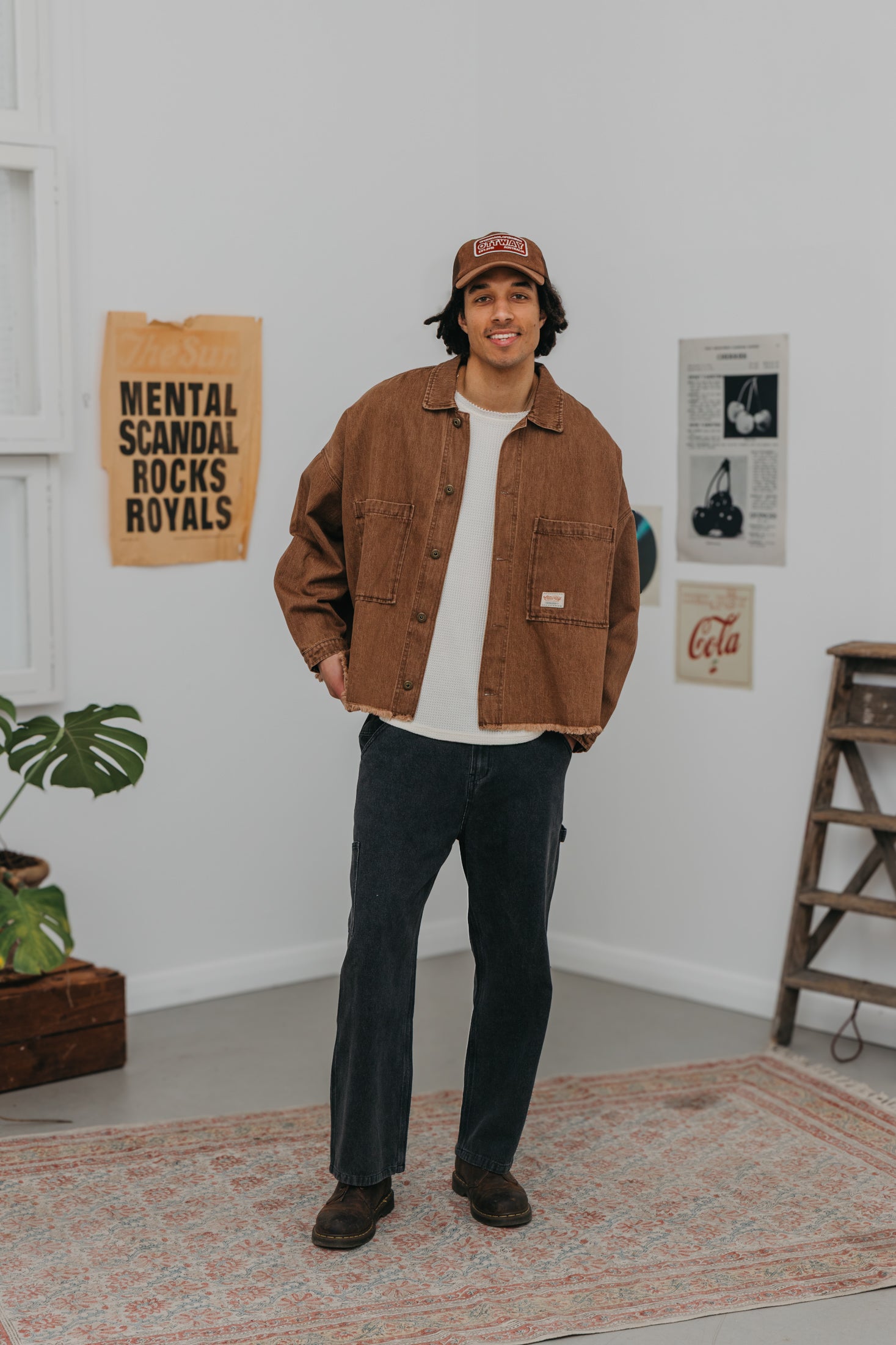 JMM Series - Black Washed Baggy Jeans
