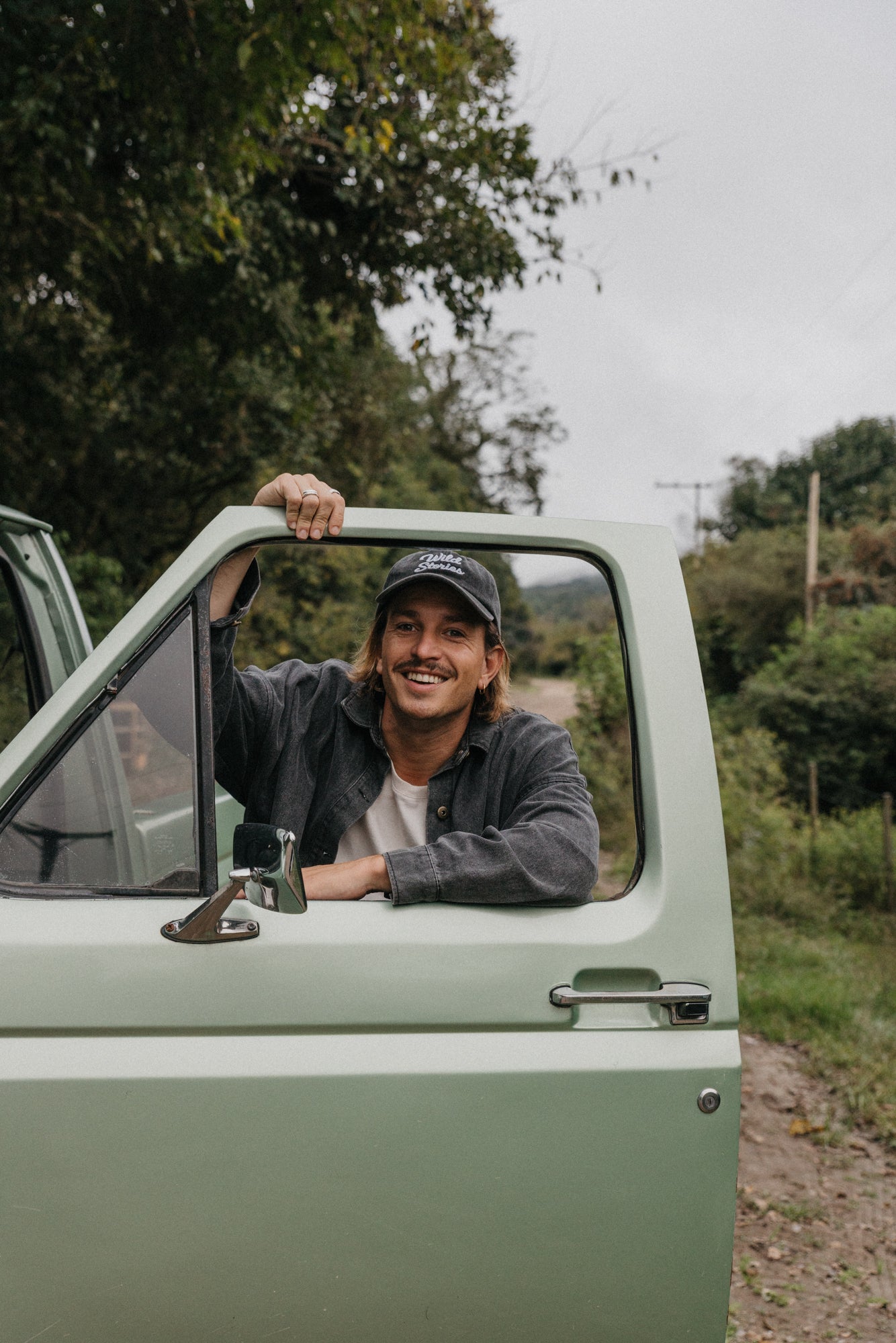 Wild Stories - Washed Black Baseball Cap