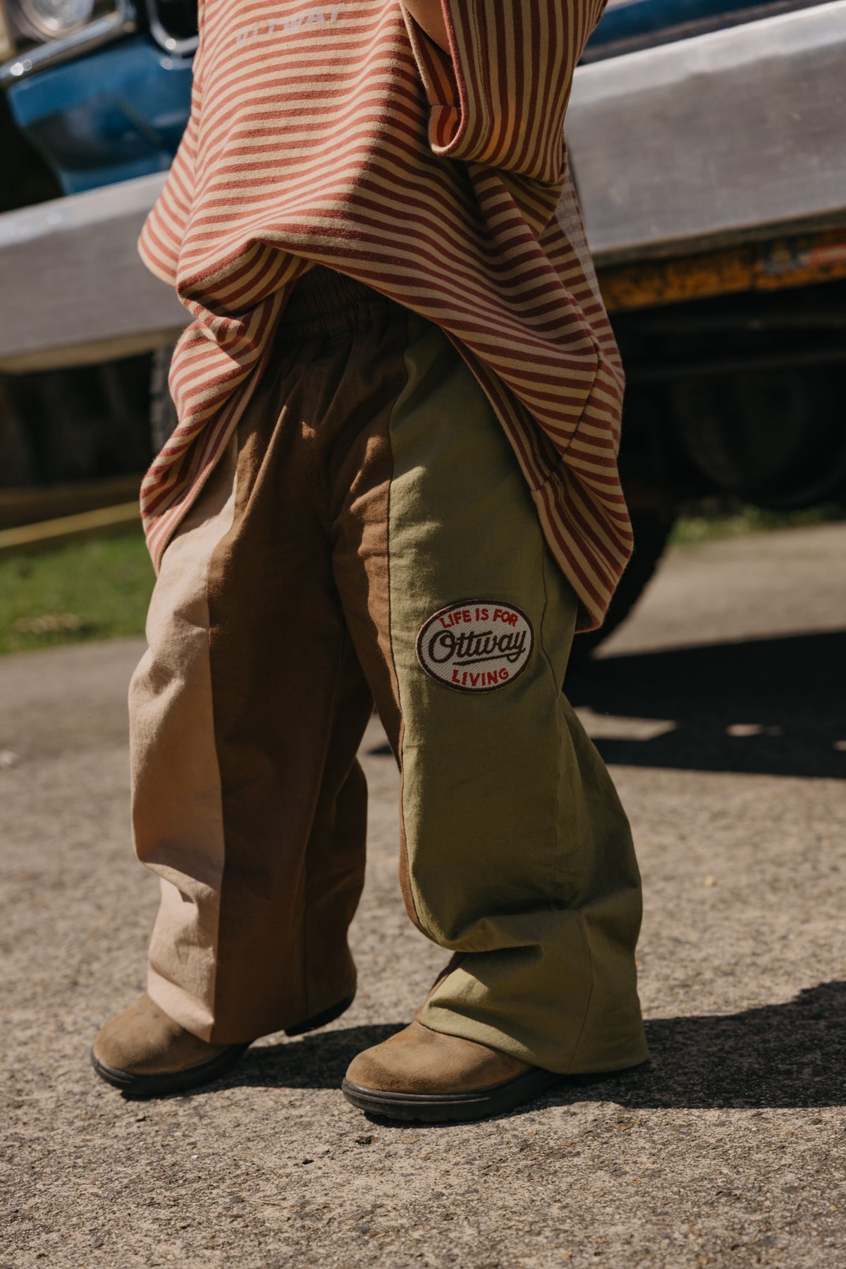 OTTWAY's® Strukturierte Baggy Jeans - Kinder
