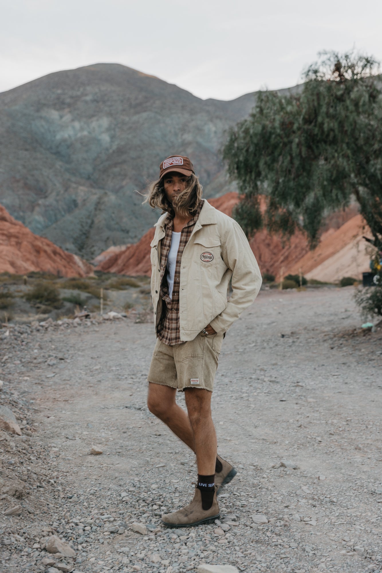 Overland Shorts - Washed Brown Denim
