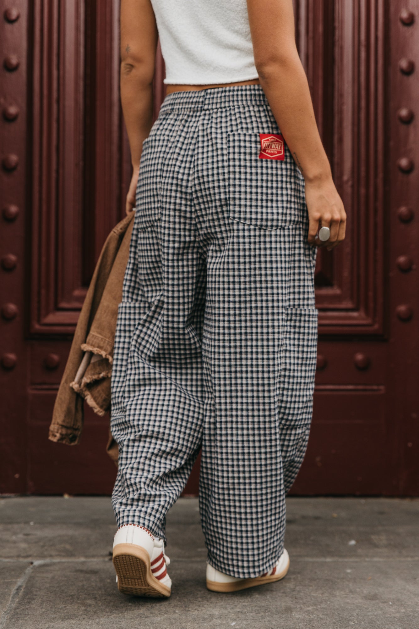 Chef Ottway Pants Unisex - Blue and Cream Plaid