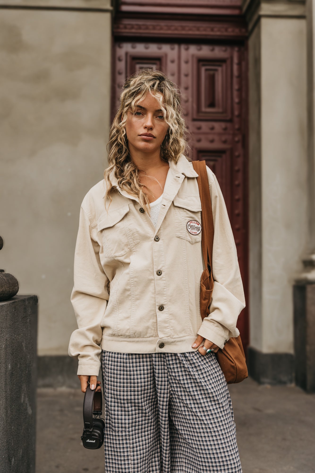 Lowkey Corduroy Unisex Jacket - Cream