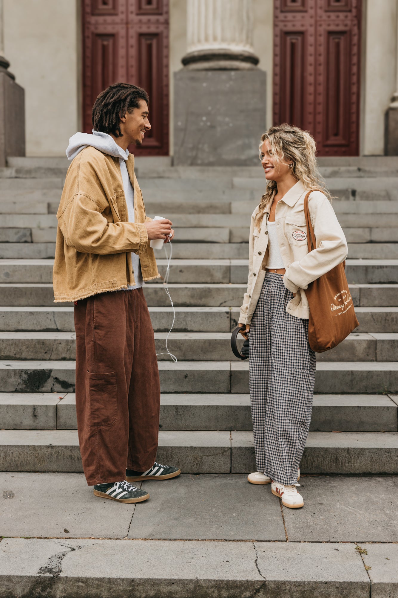 Lowkey Corduroy Unisex Jacket - Cream