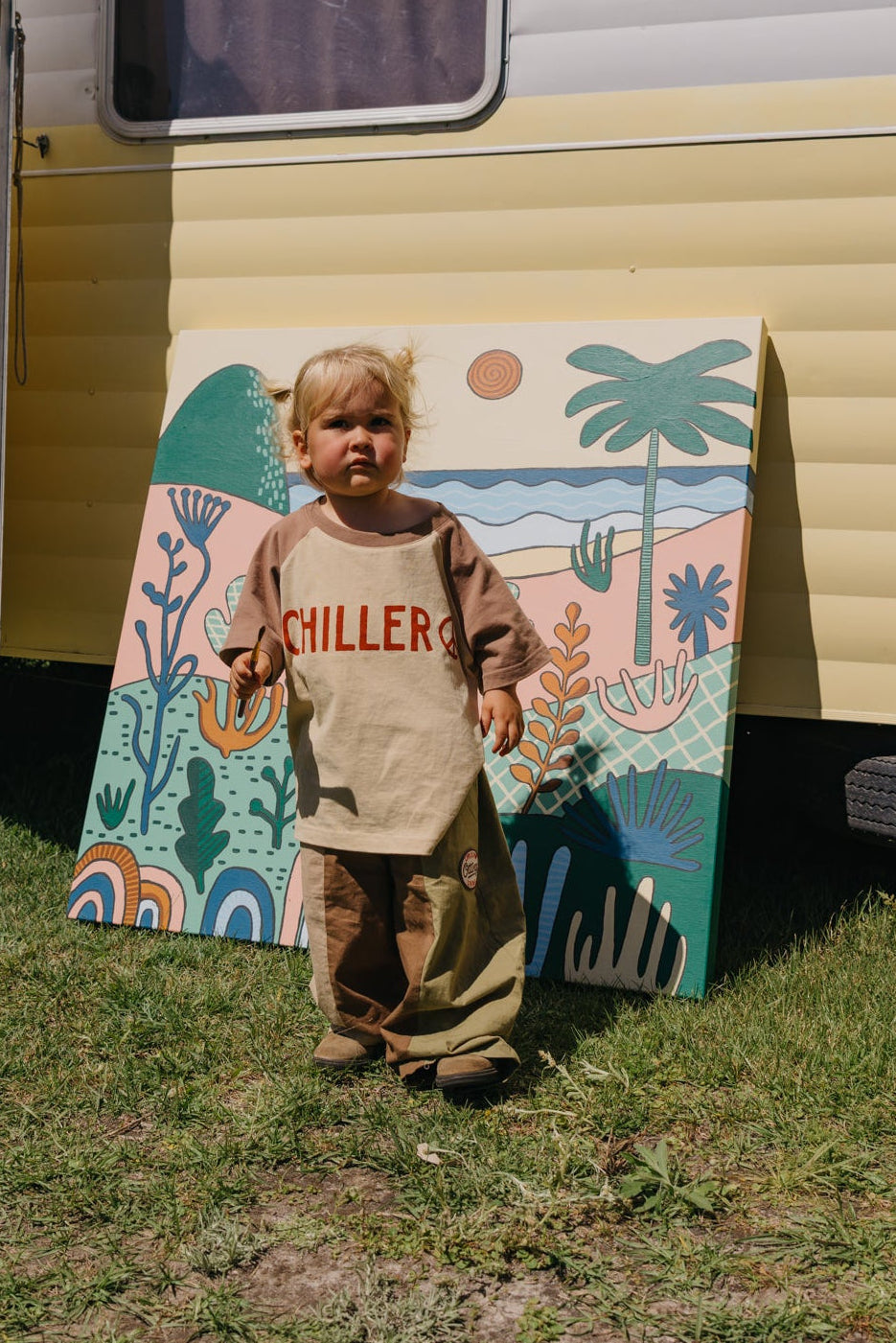 Dreamer Soft Mustard T-Shirt - Kinder