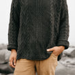 Load image into Gallery viewer, Rory Cable Knit Sweater - Charcoal