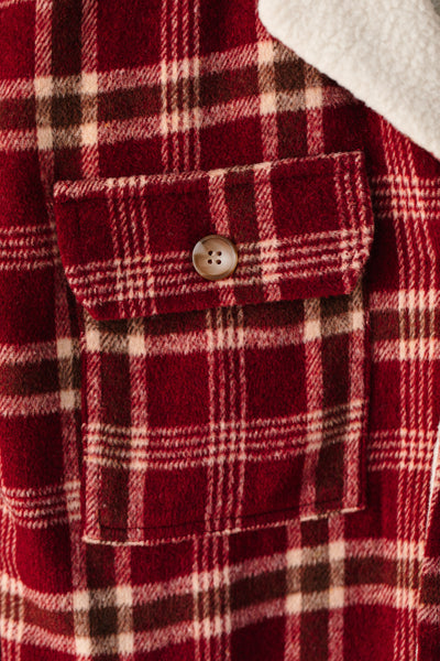 Rover - Women Burgundy Flannel Jacket