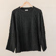 Load image into Gallery viewer, Rory Unisex Cable Knit Sweater - Charcoal