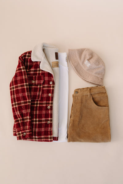 Rover - Women Burgundy Flannel Jacket