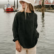 Load image into Gallery viewer, Rory Unisex Cable Knit Sweater - Charcoal