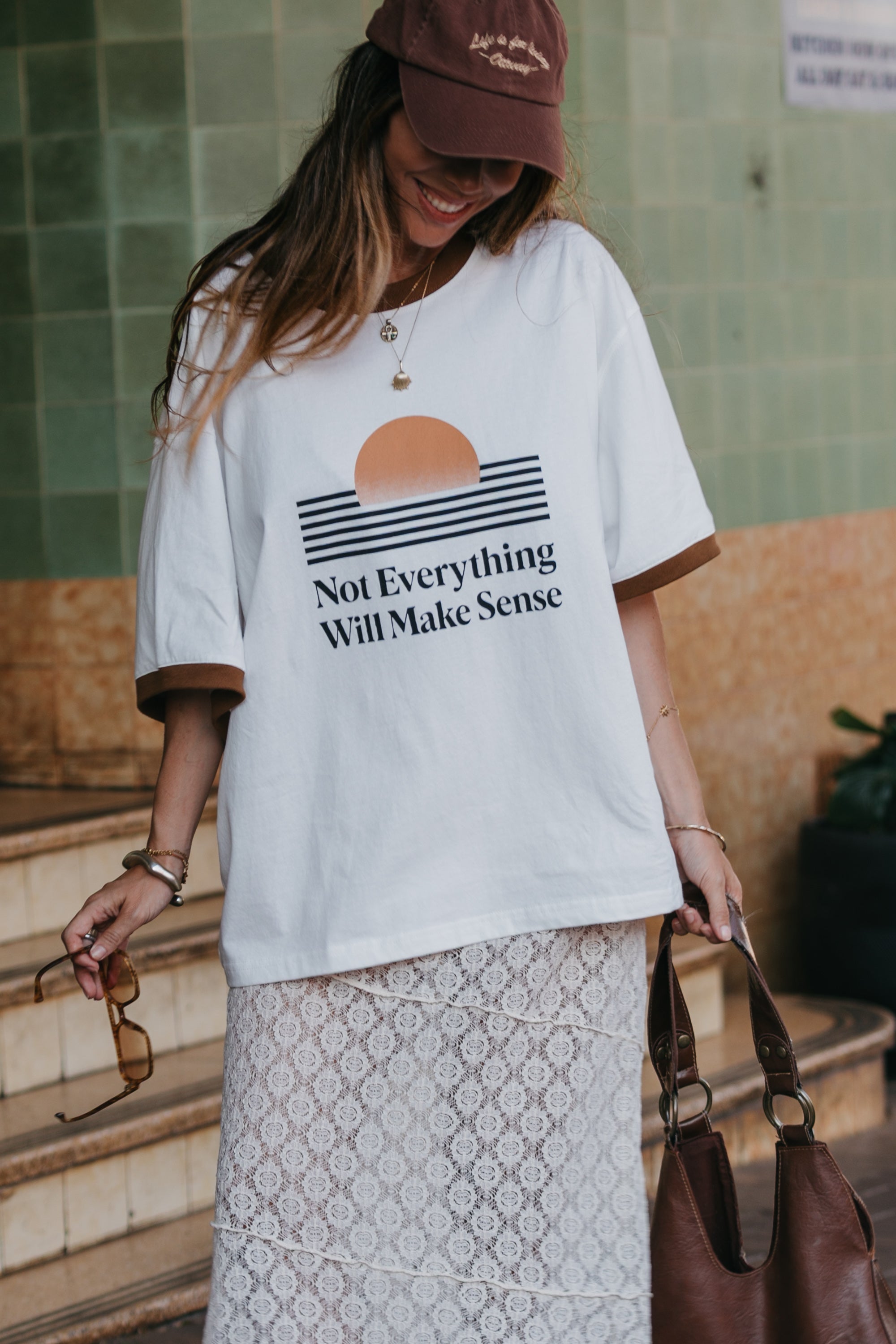 Not Everything Will Make Sense Oversized T-Shirt - White