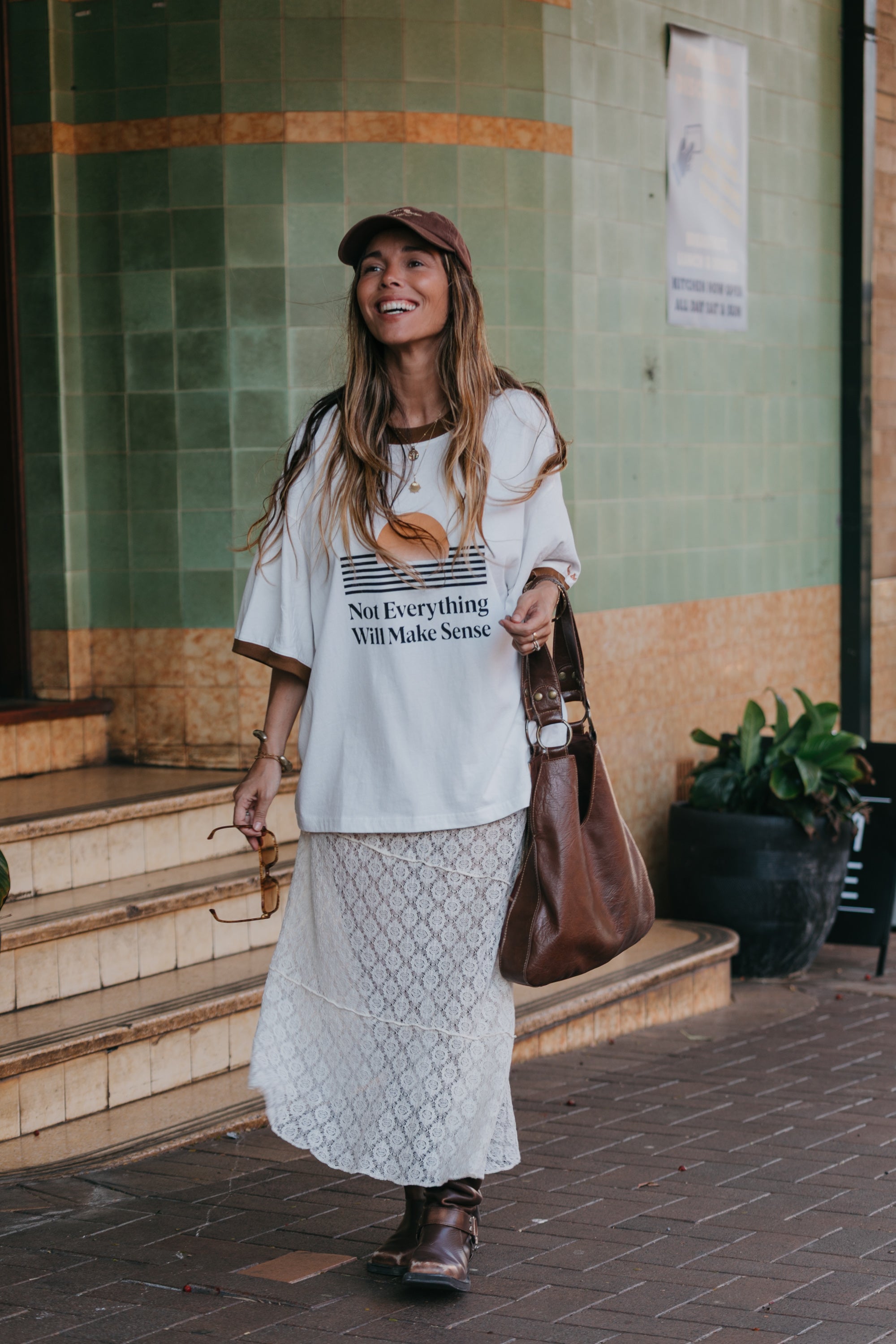 Not Everything Will Make Sense Oversized T-Shirt - White