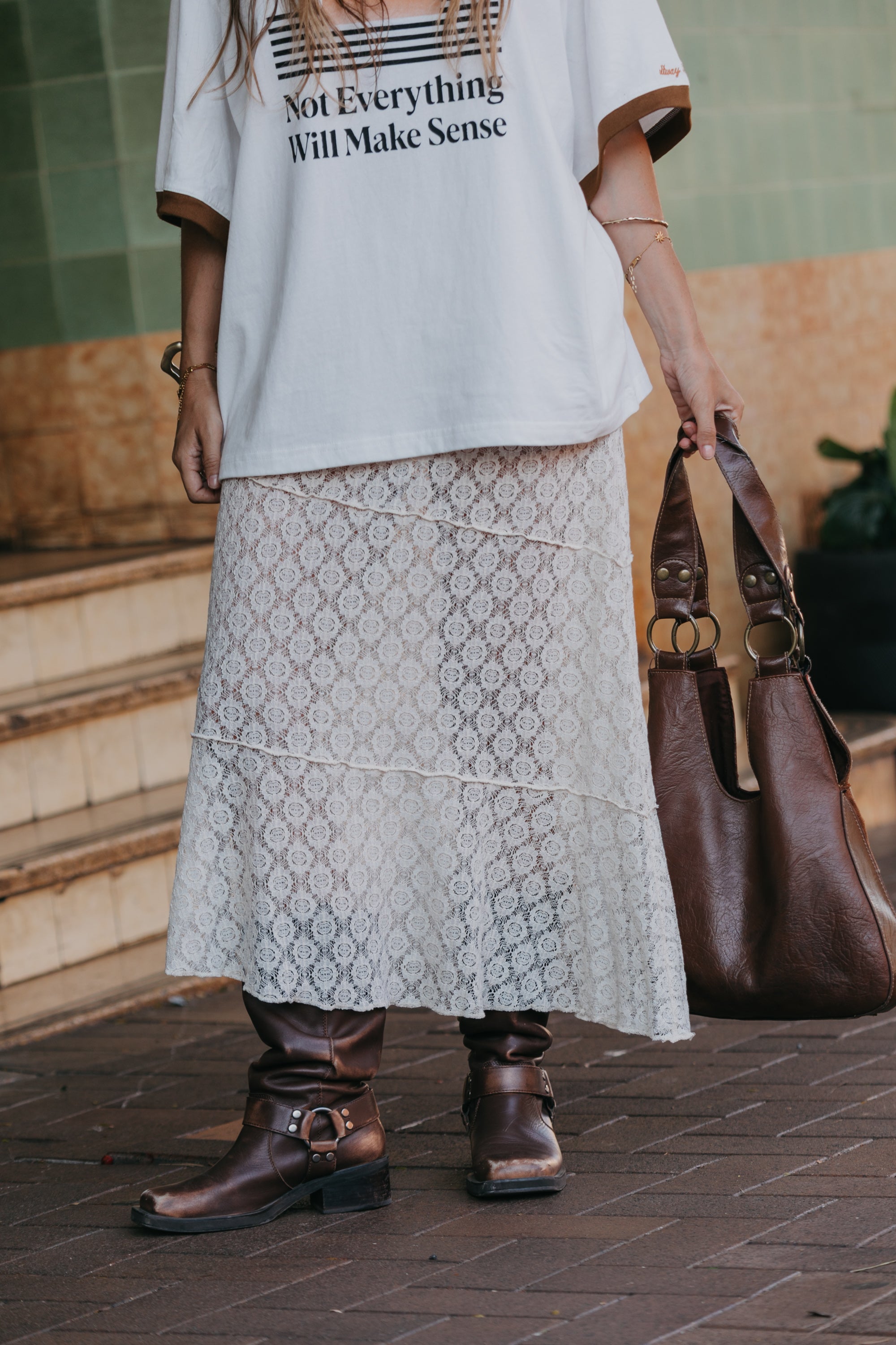 Moonlace - Lace Midi Skirt