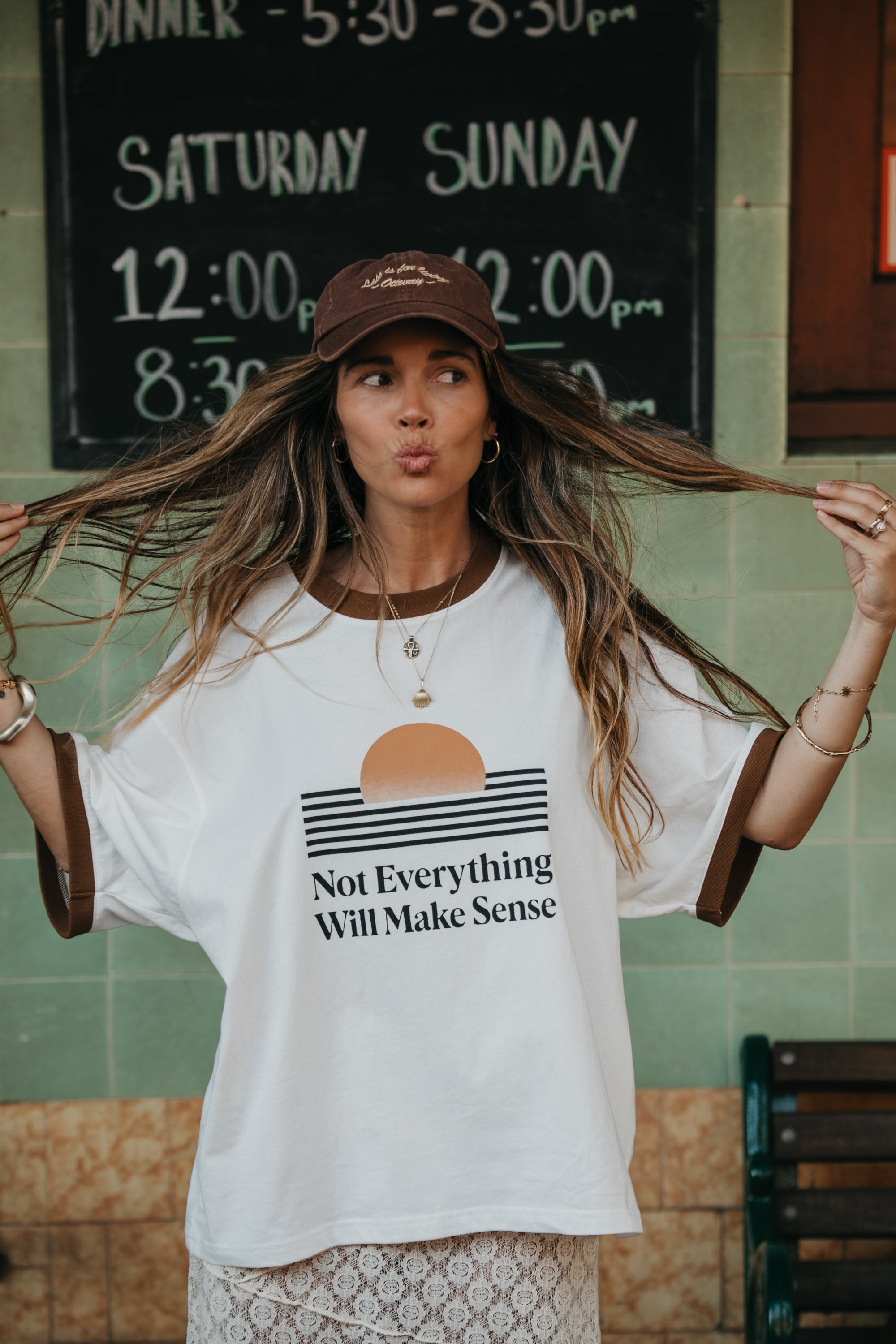 Not Everything Will Make Sense Oversized T-Shirt - White
