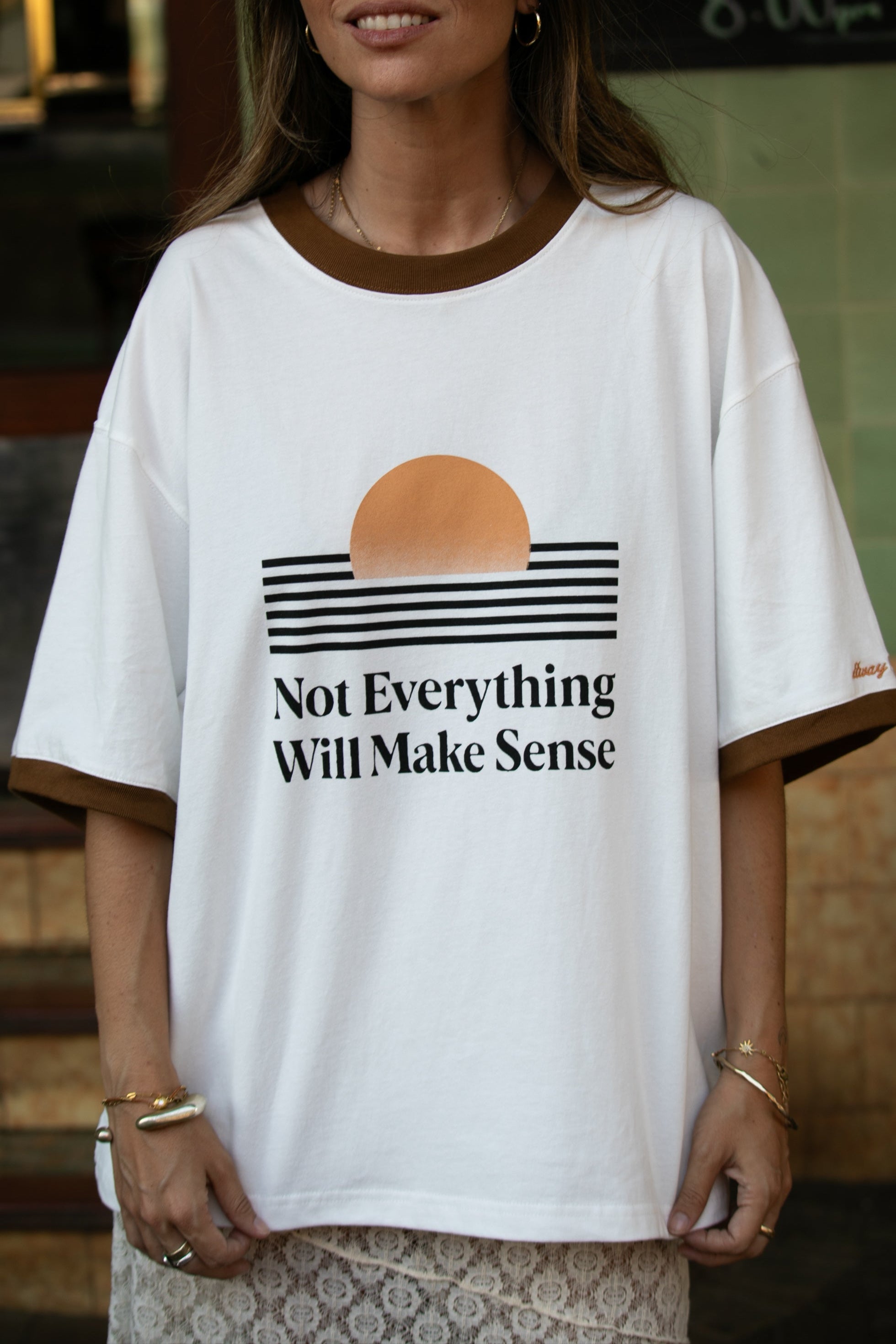 Not Everything Will Make Sense Oversized T-Shirt - White