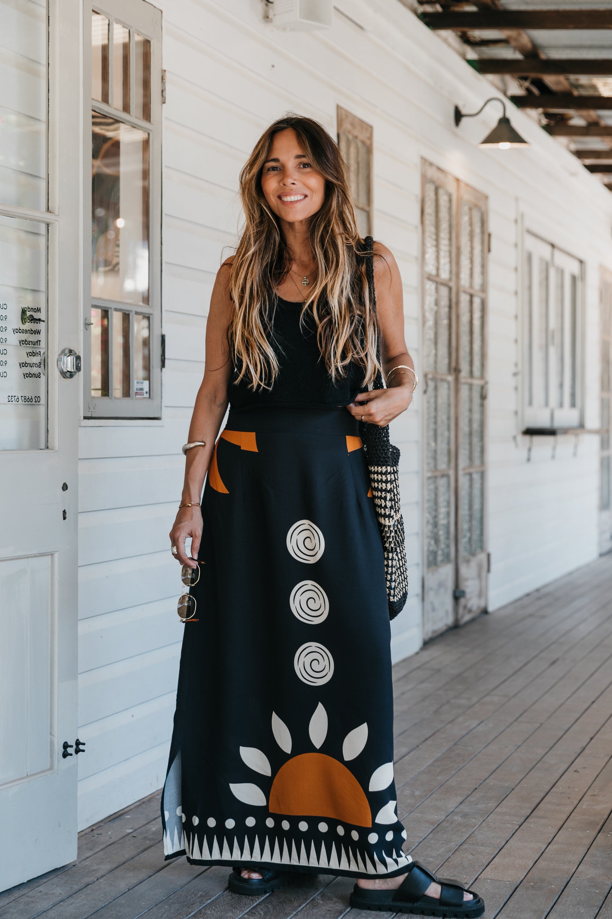 Solstice - Black Maxi Skirt