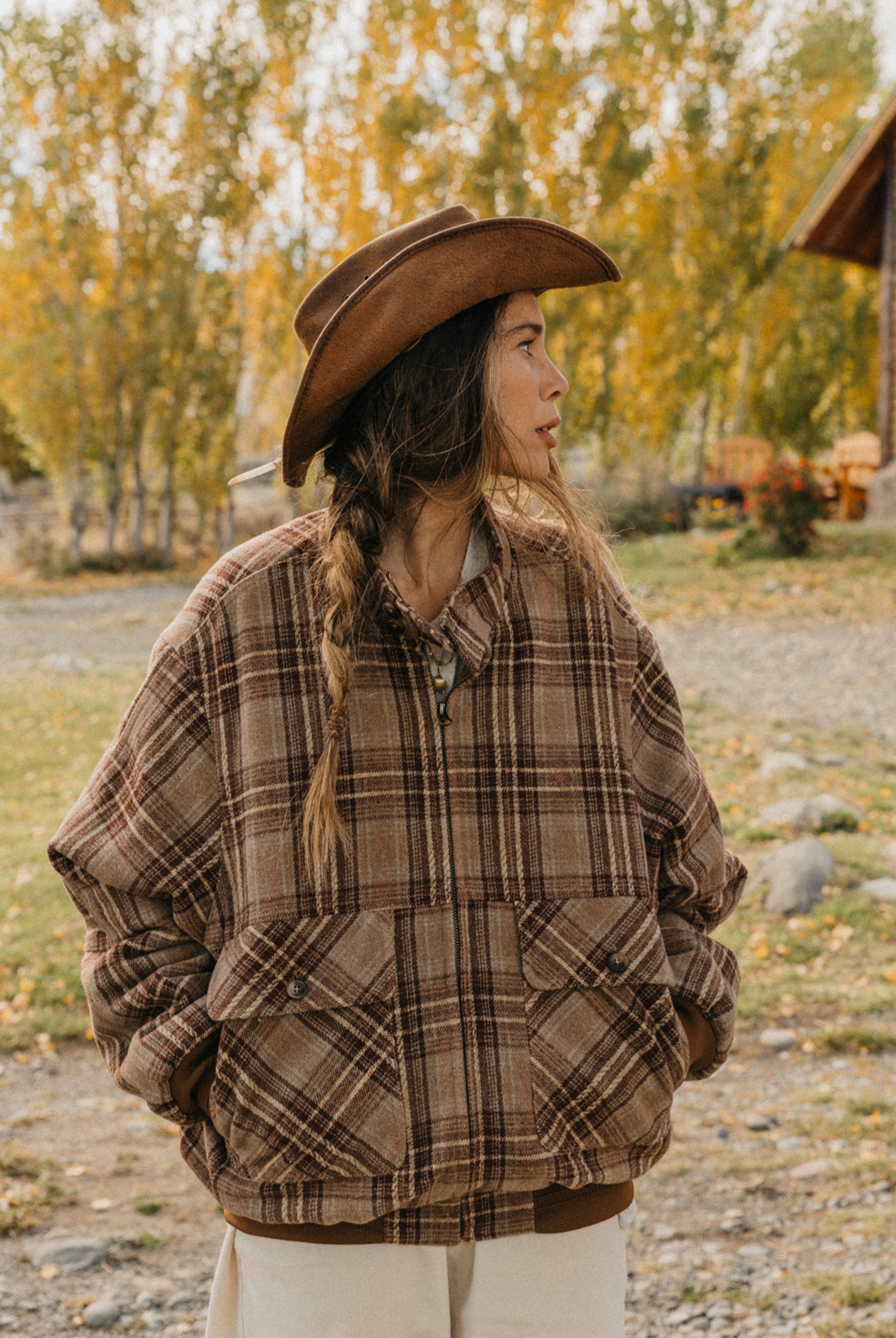 Highland Sherpa Plaid Unisex Jacket