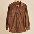 Load image into Gallery viewer, New Federal - Women Suede Long Sleeve Shirt/Jacket